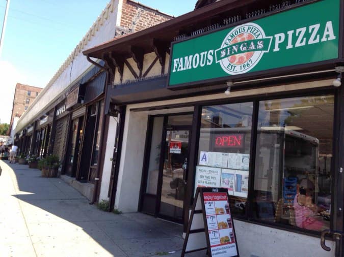 Singas Famous Pizza, Kew Gardens, New York City Urbanspoon/Zomato