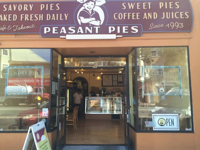 Peasant Pies Menu, Menu for Peasant Pies, Inner Sunset, San Francisco