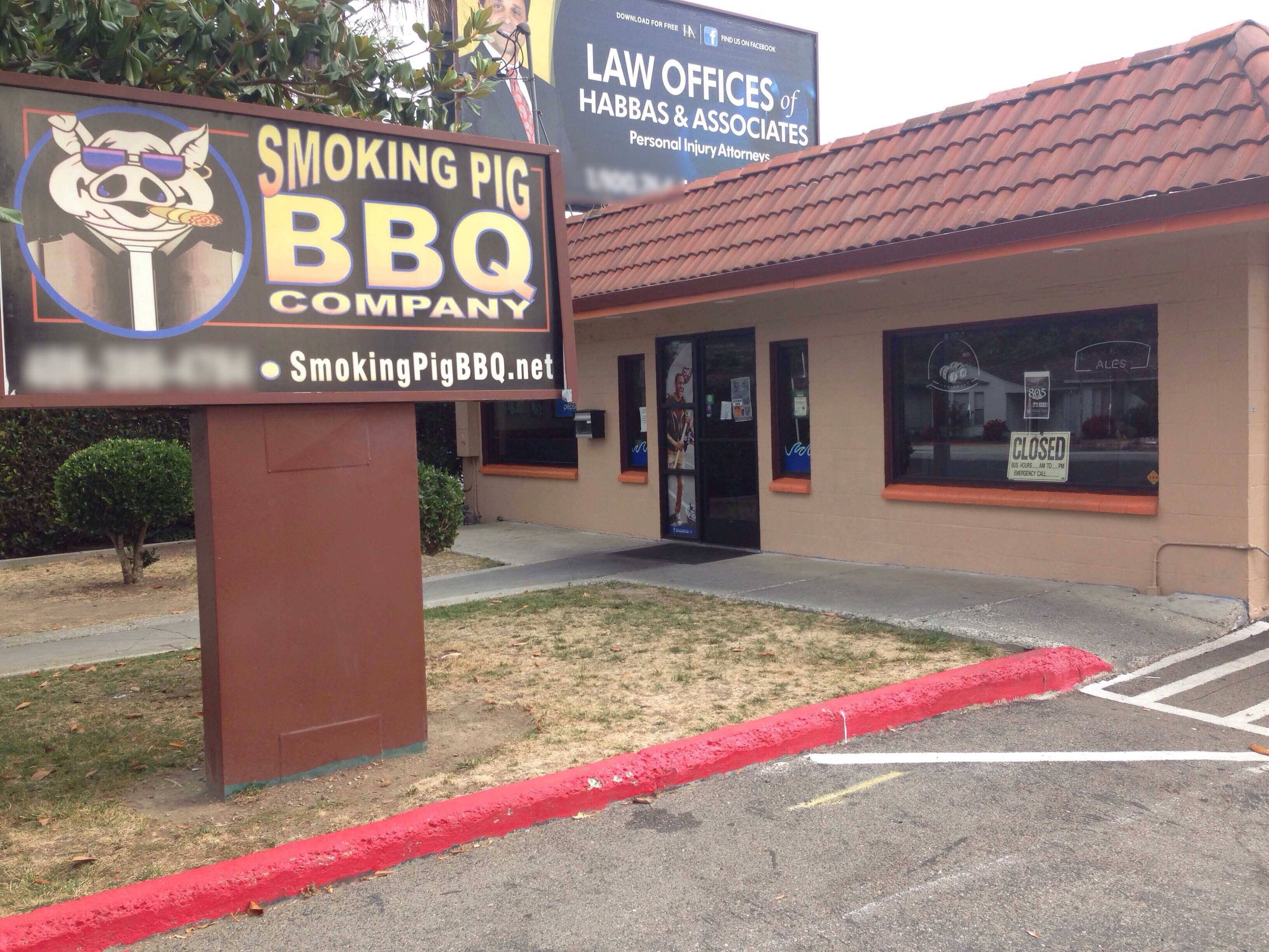 Menu of Smoking Pig BBQ Company, Downtown, San Jose