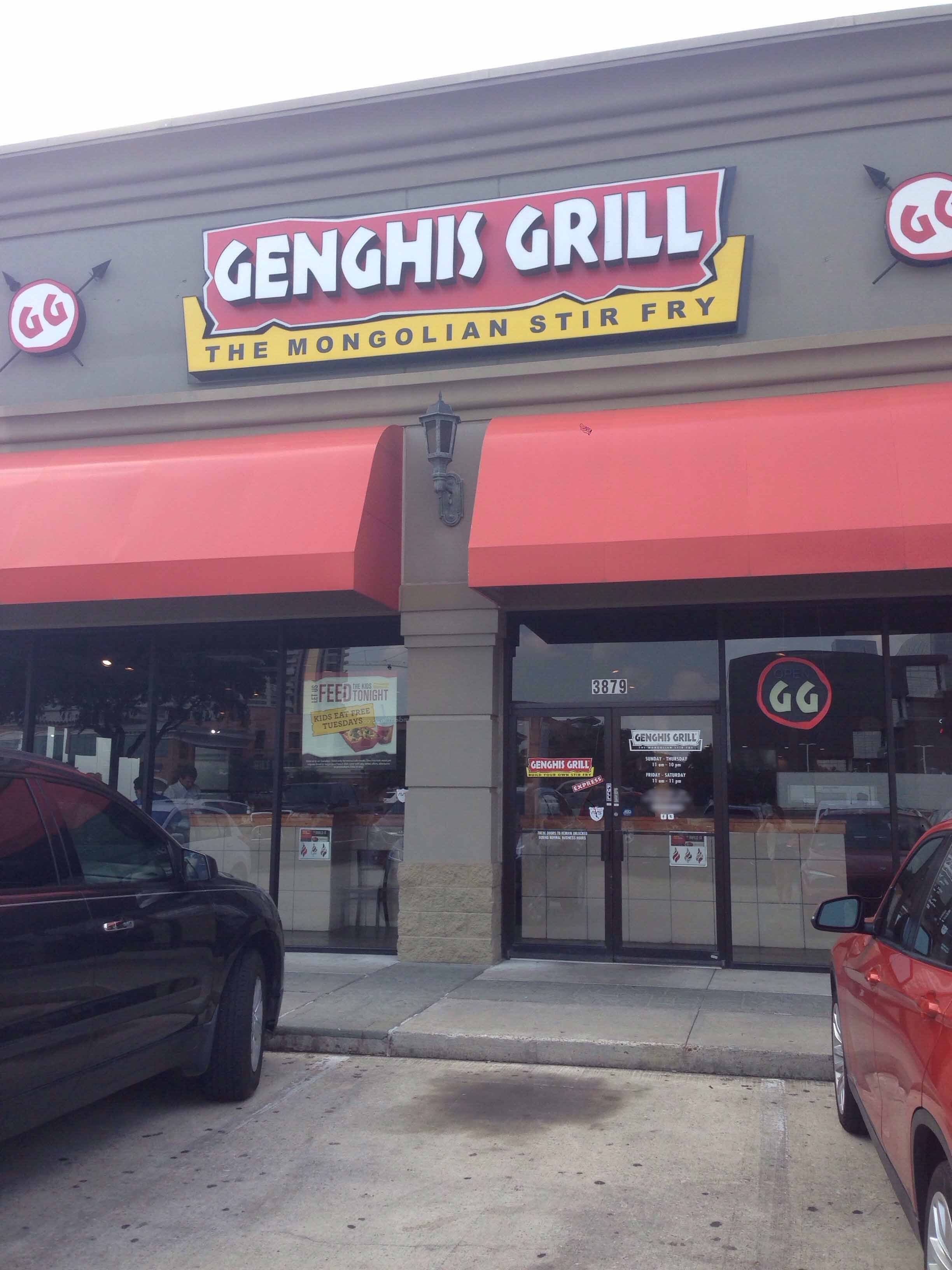 Menu of Genghis Grill, Upper Kirby, Houston