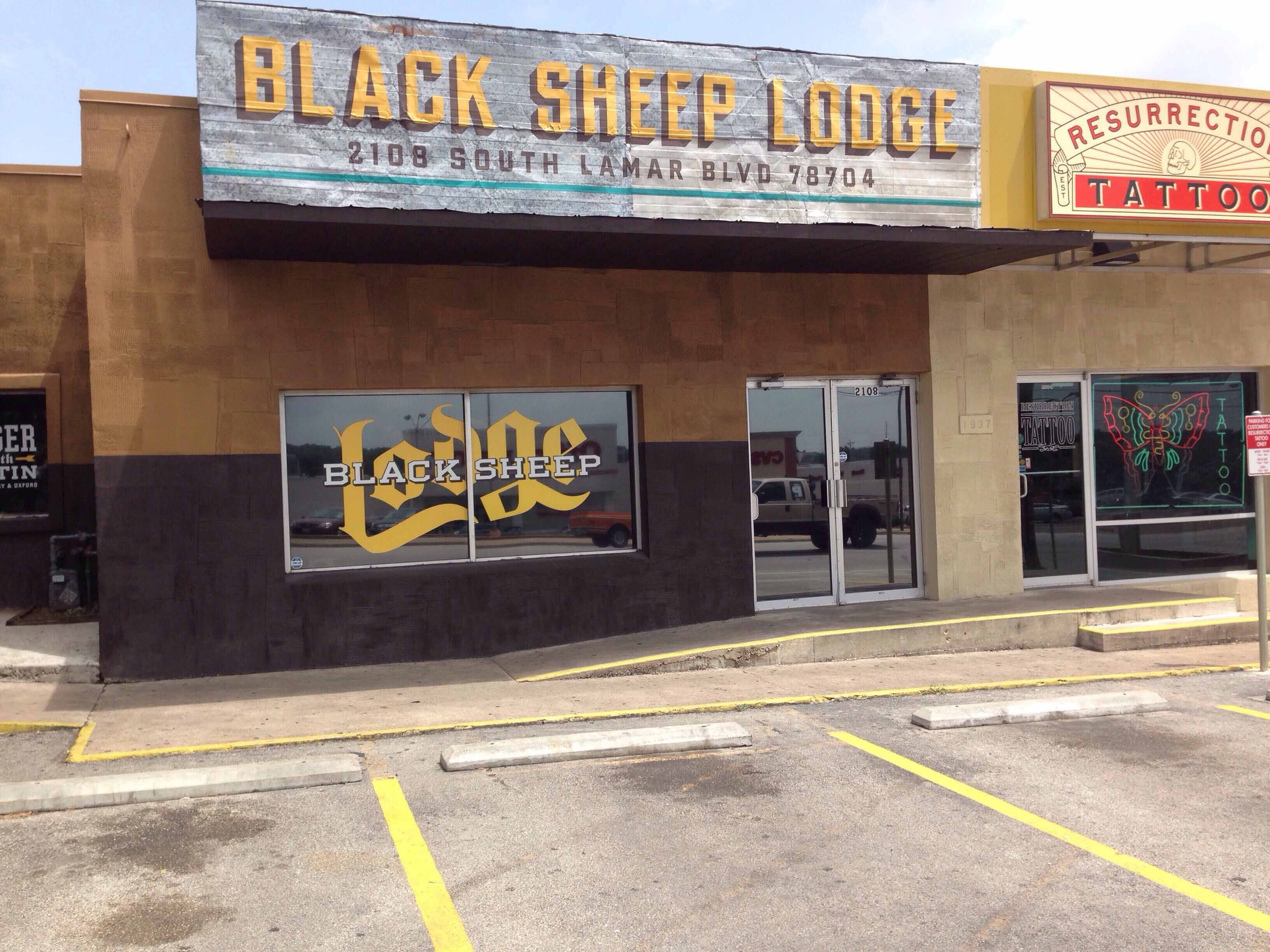 Menu of Black Sheep Lodge, Barton Hills, Austin