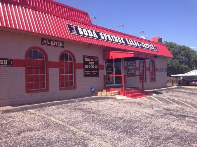 Soda Springs BarBQ Menü, Soda Springs BarBQ, Far West Fort Worth