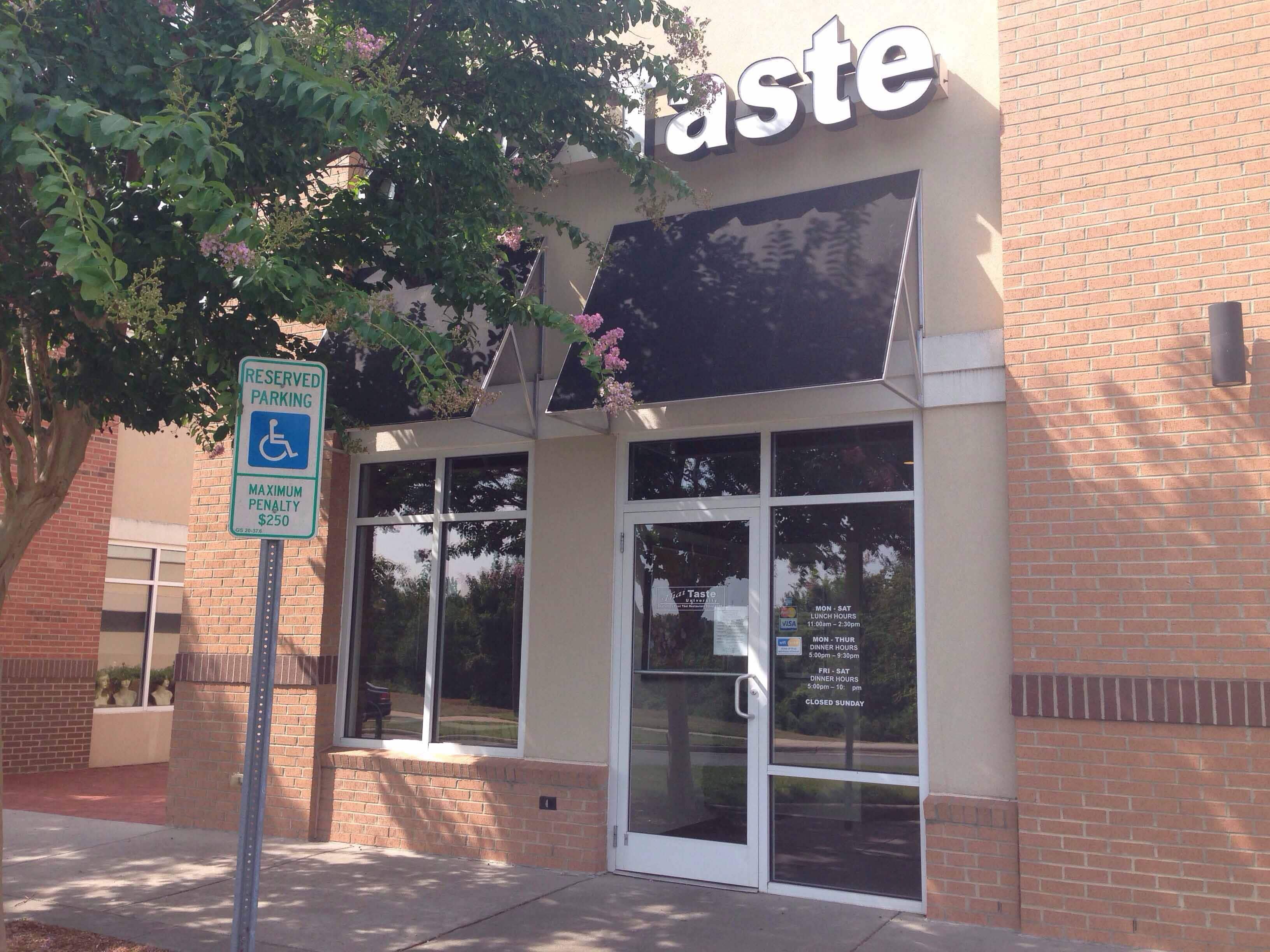 Menu of Thai Taste, Prosperity Church Road, Charlotte