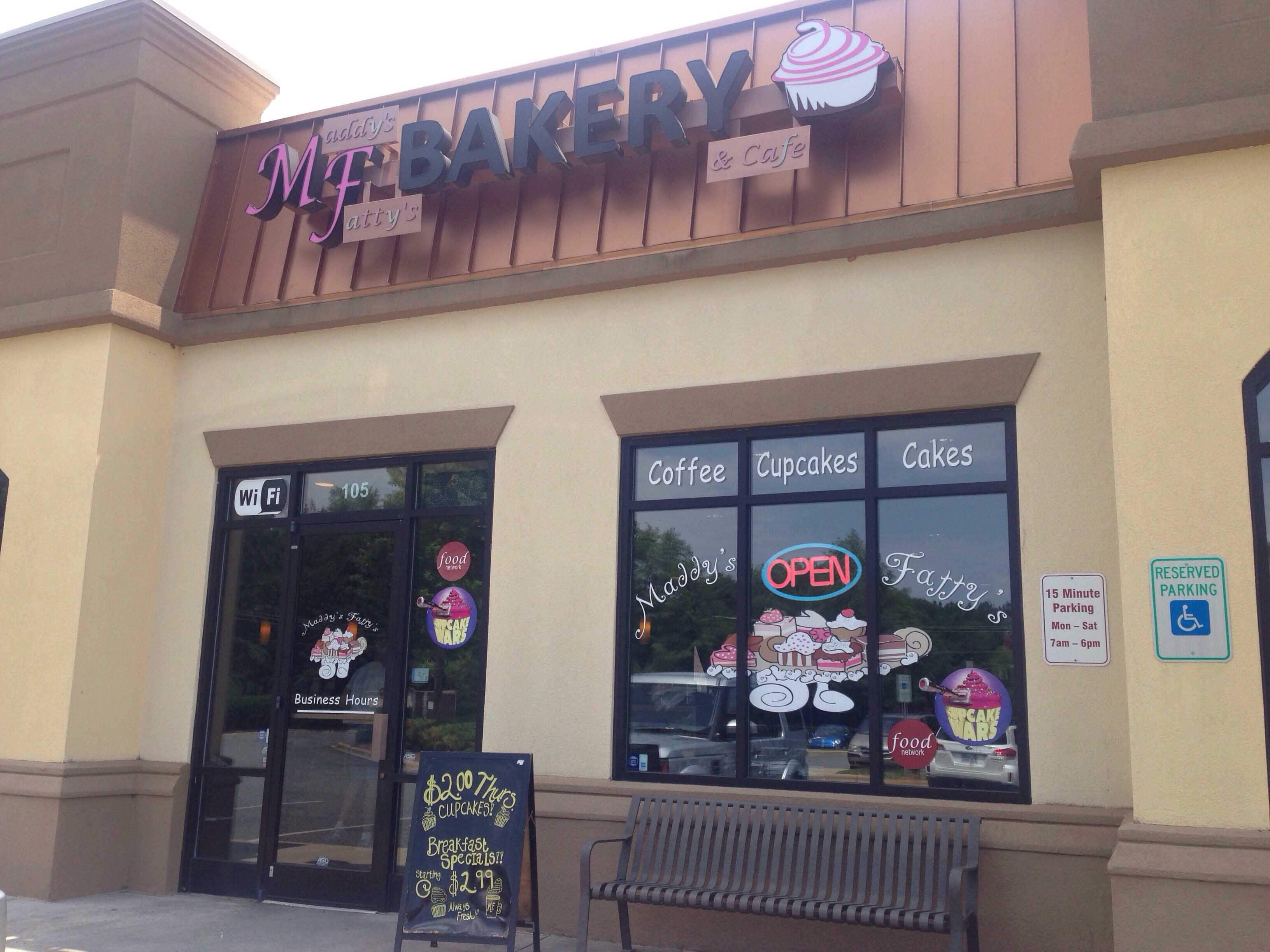 Menu of Maddy's Fatty's Bakery, Cornelius, Charlotte