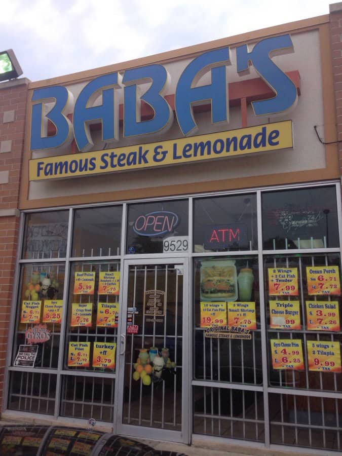 Baba's Famous Steak & Lemonade, Jeffrey Manor, Chicago Urbanspoon/Zomato