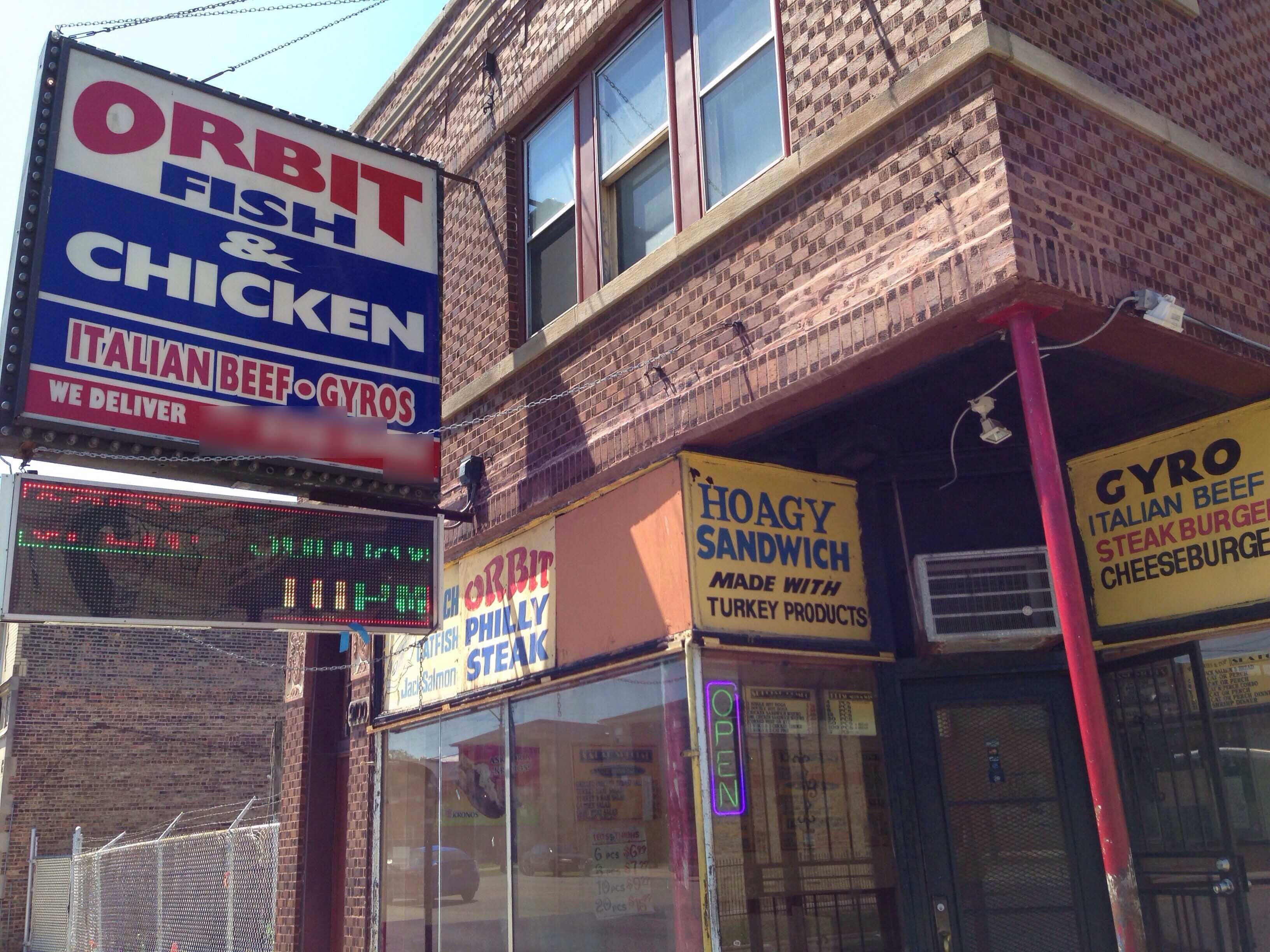 Menu of Orbit Steak Fish & Chicken, Calumet Park, Chicago