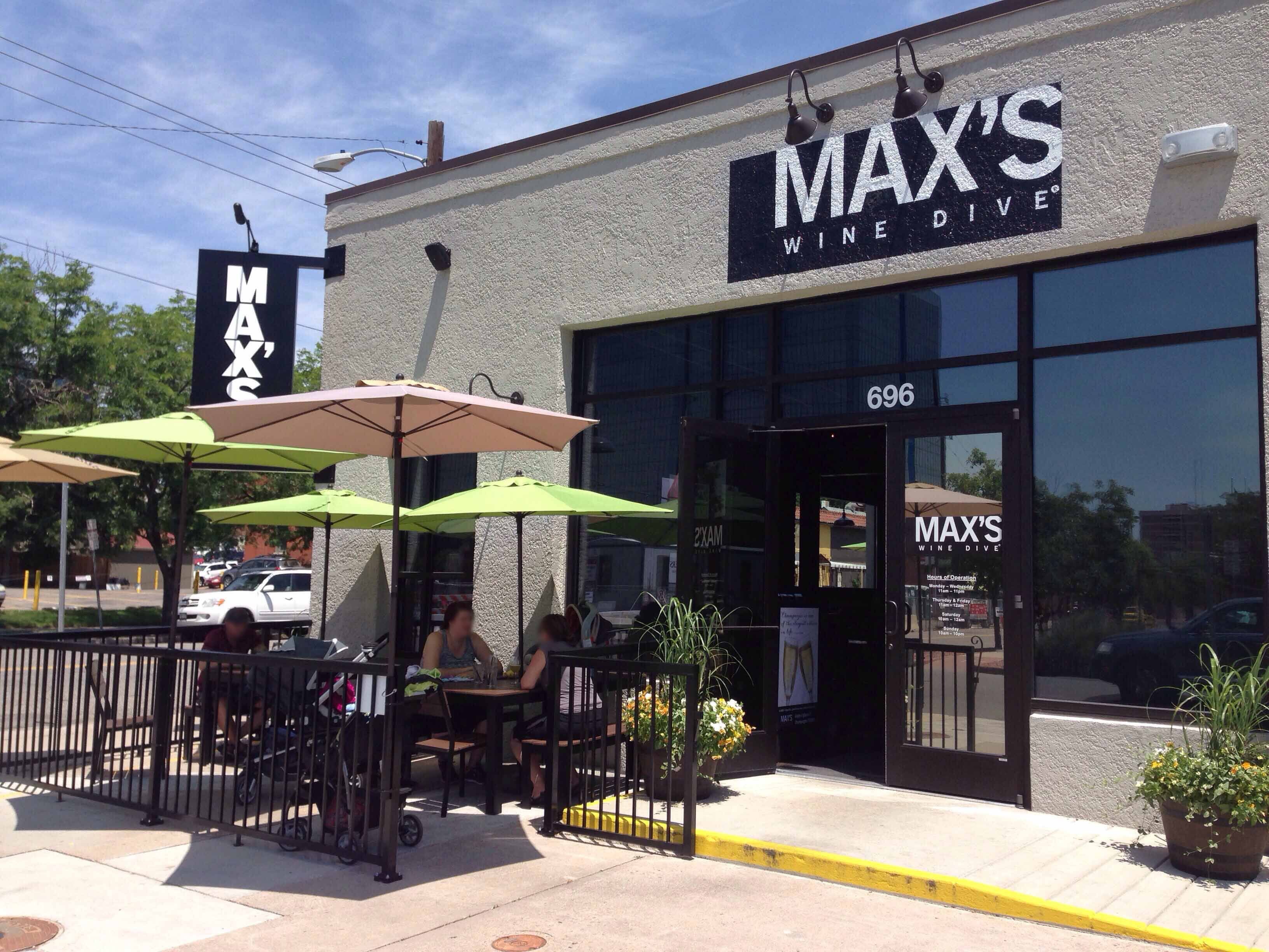 Menu of MAX's Wine Dive, Speer, Denver