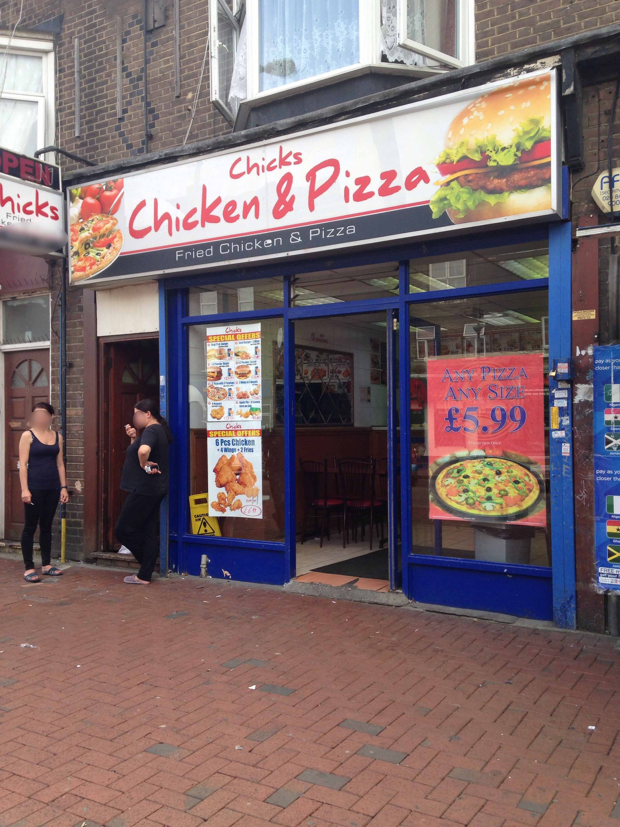 Chicks Chicken Pizza Menu Menu For Chicks Chicken Pizza Dagenham London