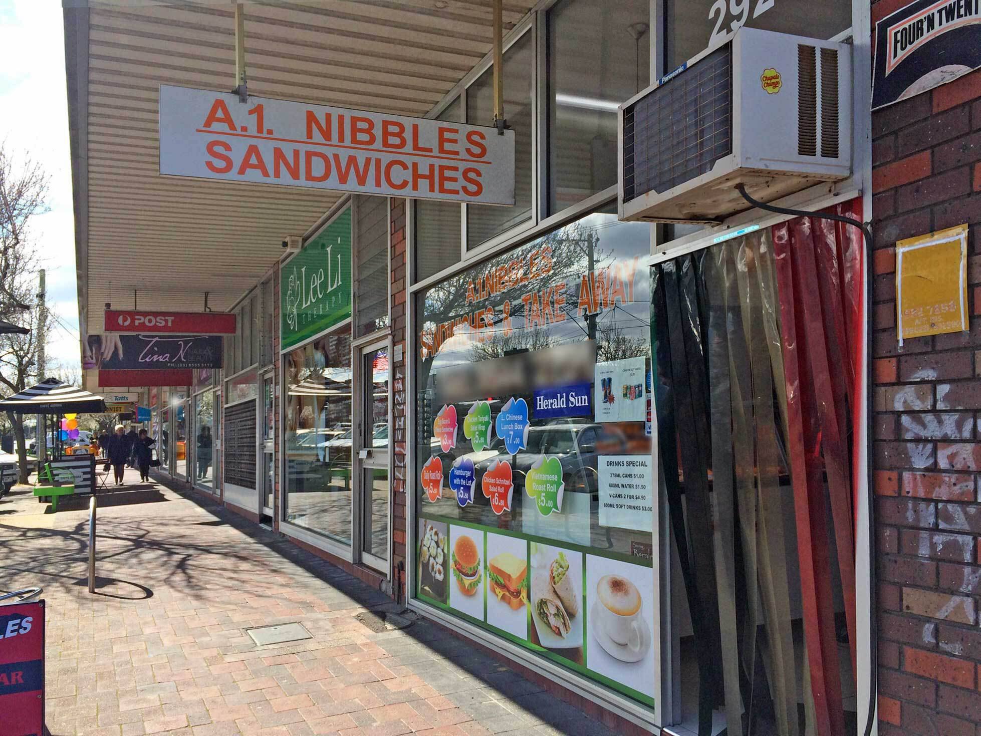 Menu of A.1. Nibbles Sandwiches & Take Away, Oakleigh, Melbourne