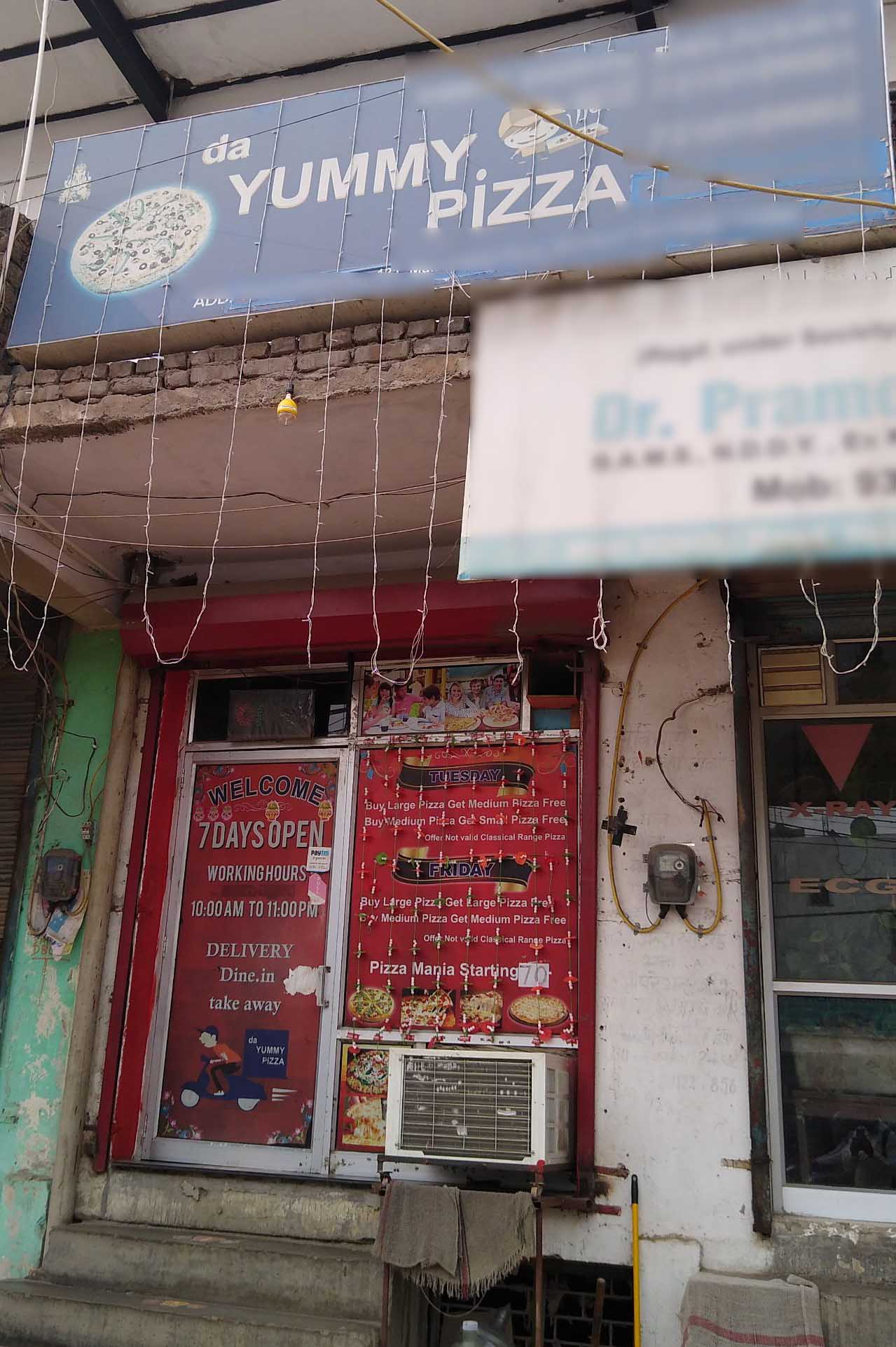 Menu of Da Yummy Pizza, Sainik Farms, New Delhi