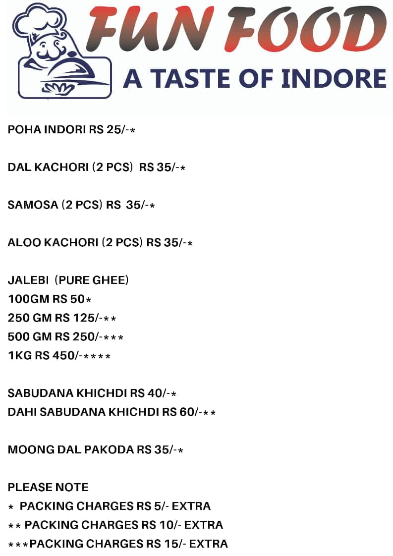 Fun Food A Taste Of Indore, Viman Nagar order online Zomato