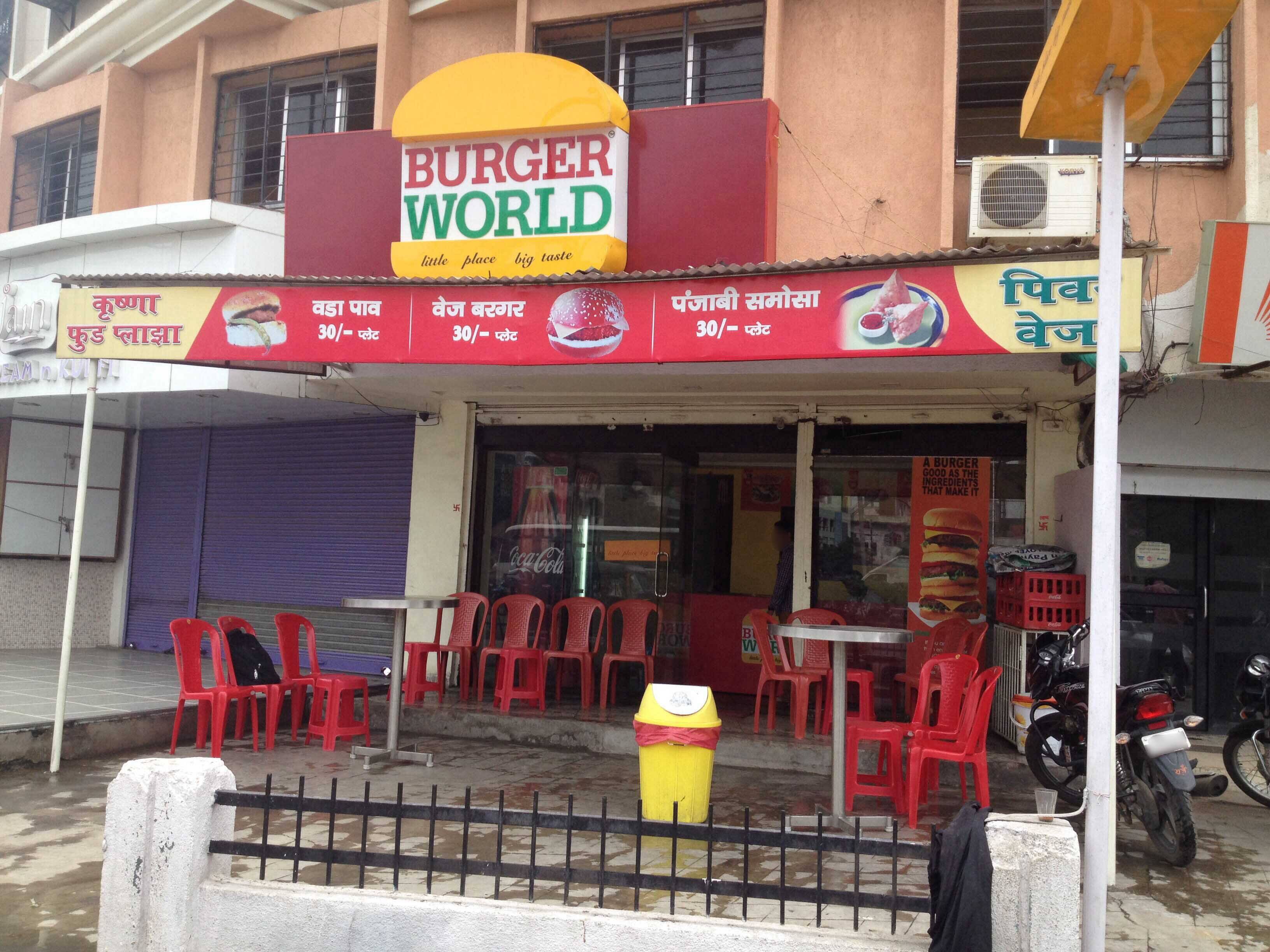 Menu of Burger World, Wardhaman Nagar, Nagpur