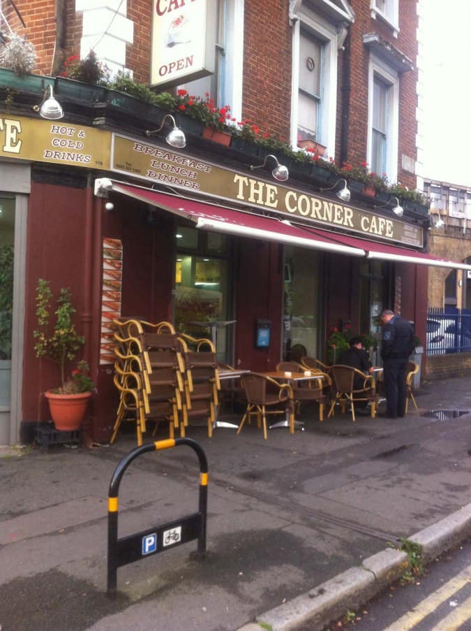 The Corner Cafe Menu, Menu for The Corner Cafe, Waterloo, London