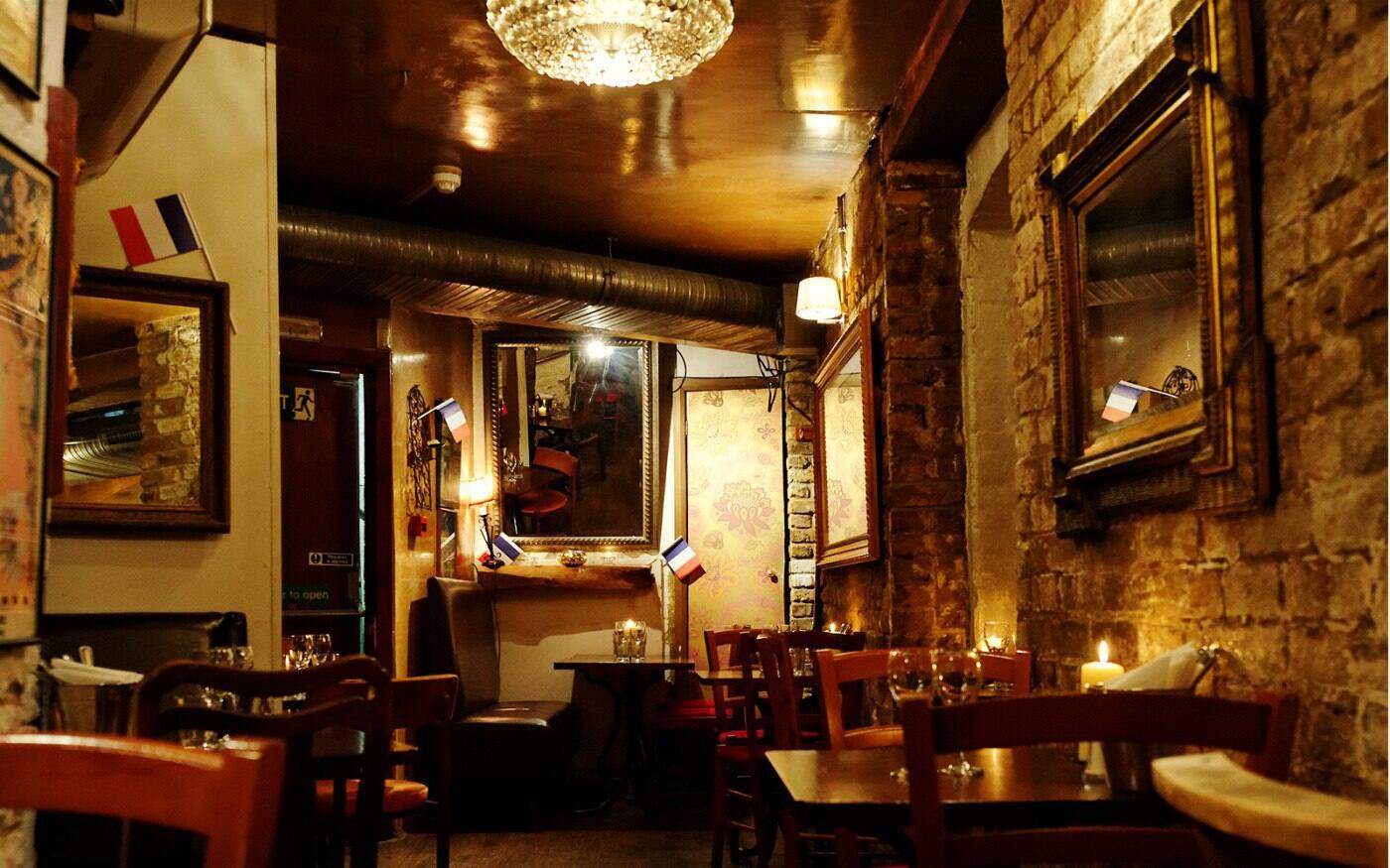 Menu of Le Garrick Restaurant, Garrick Street, Covent Garden, London