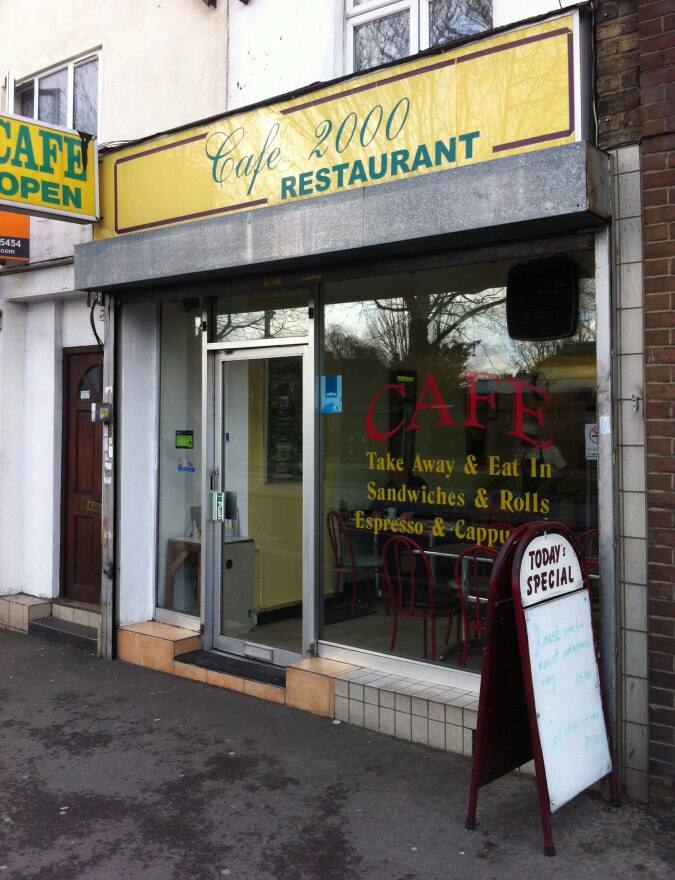 Cafe 2000 Restaurant Menu, Menu for Cafe 2000 Restaurant, Leytonstone