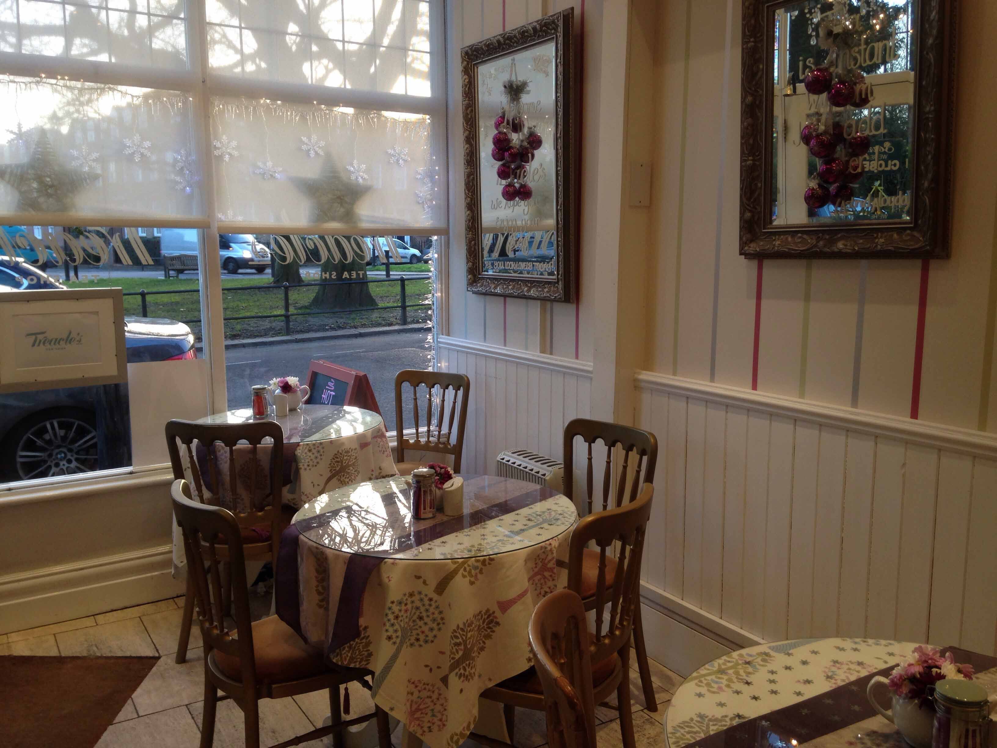 Menu of Treacle's Tea Shop, Winchmore Hill, London