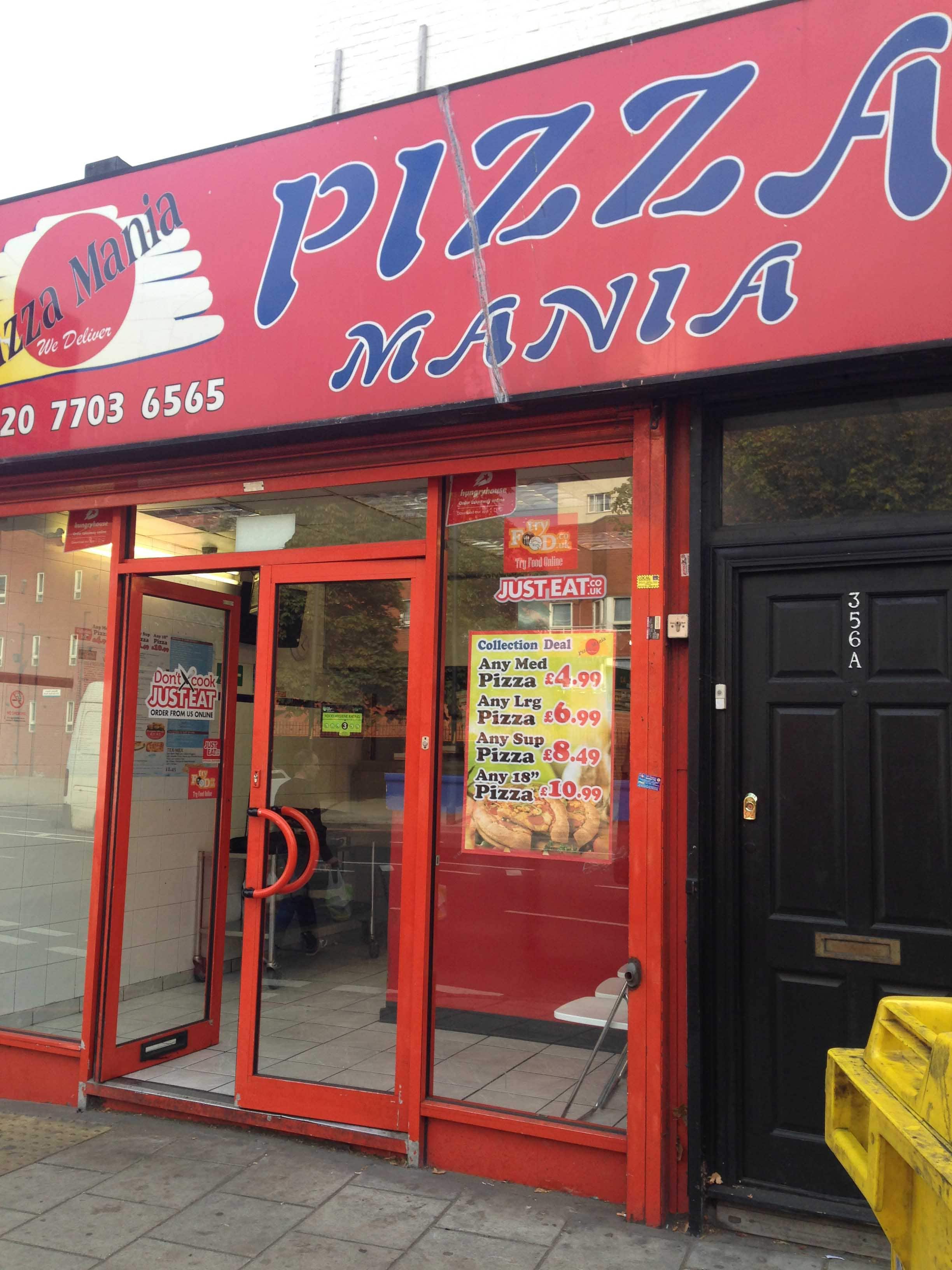 Pizza mania old kent road