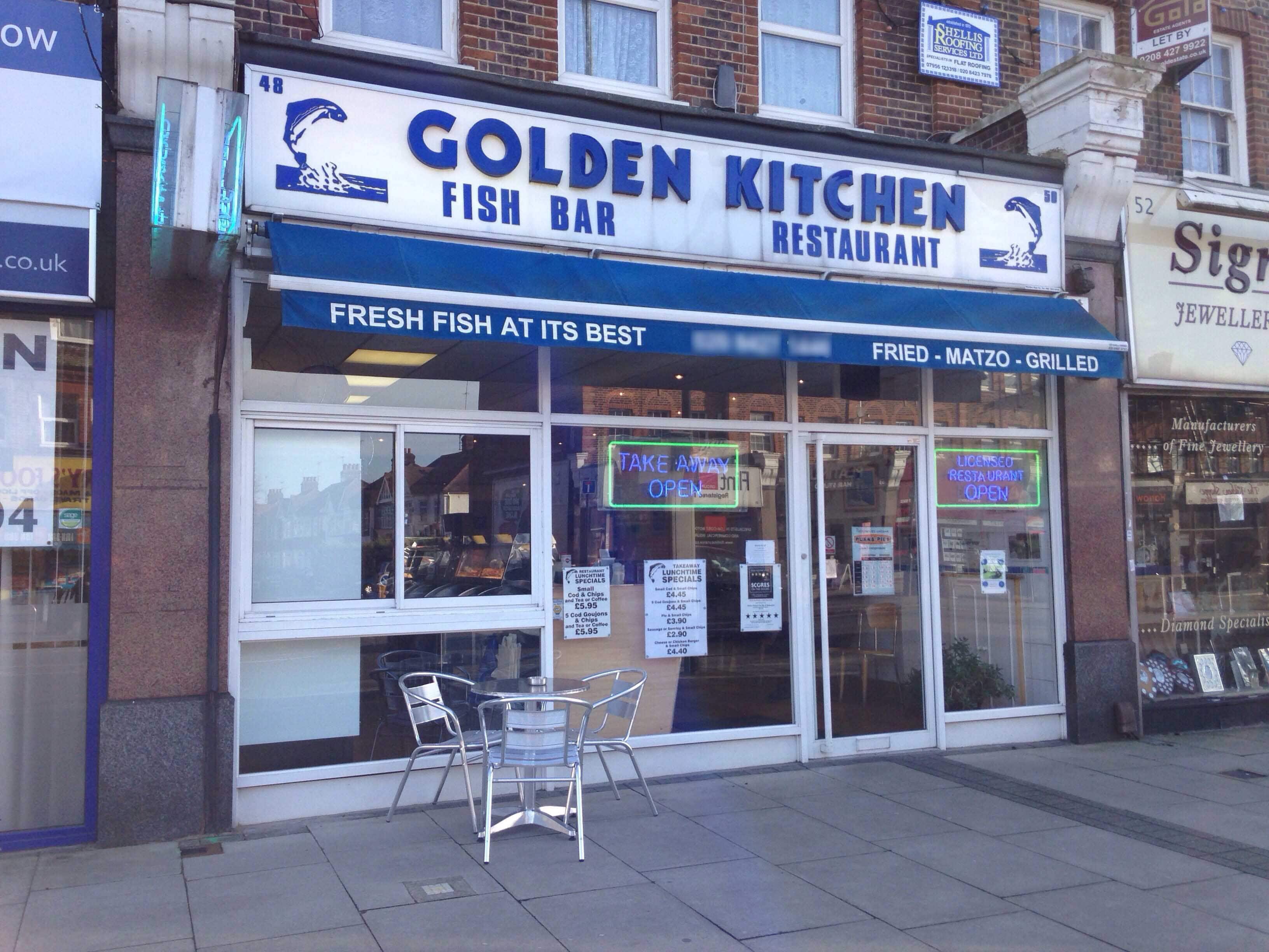 Golden Kitchen Fish Bar, Harrow, London