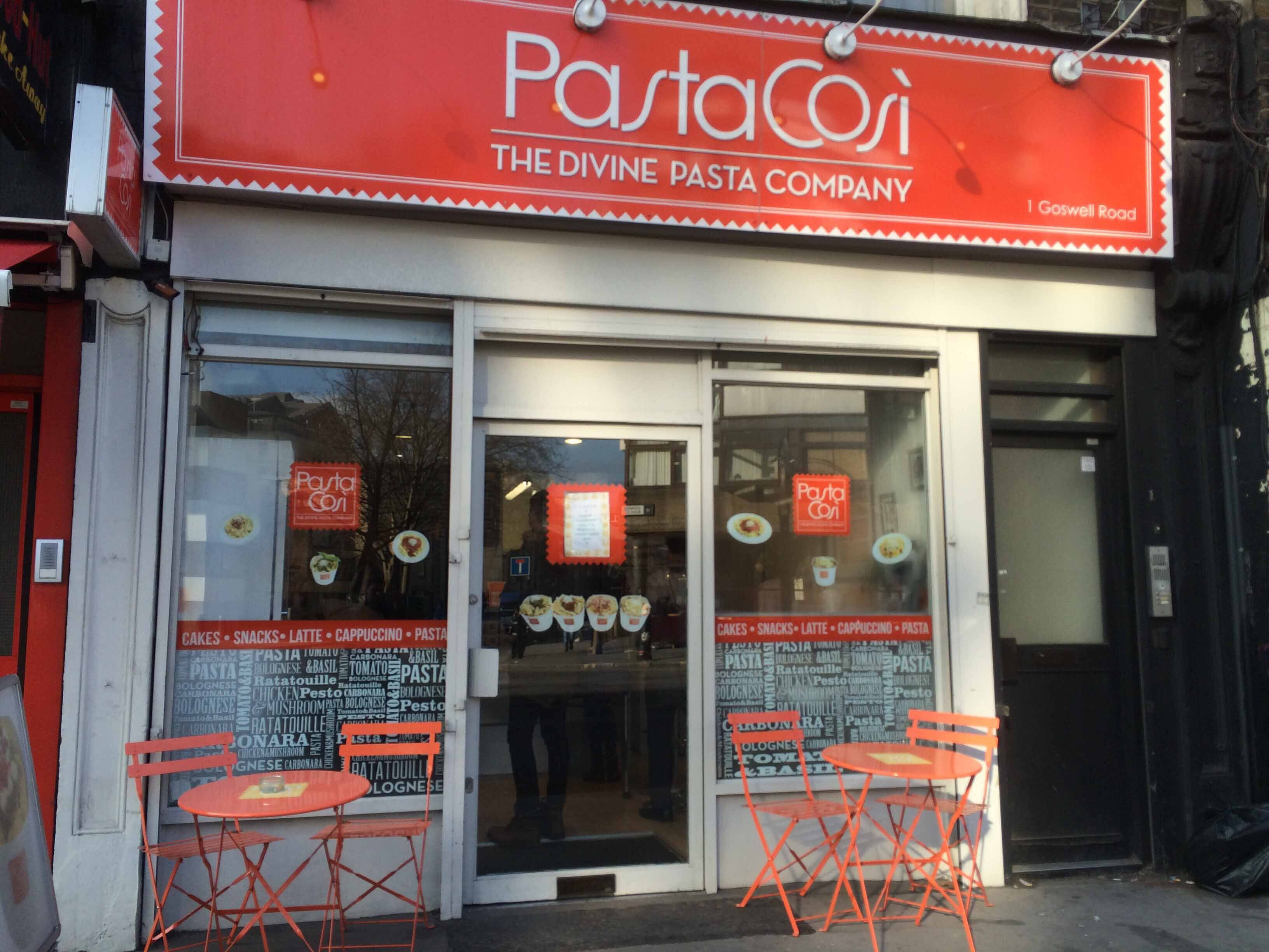 Menu of Pasta Cosi, City of London, London