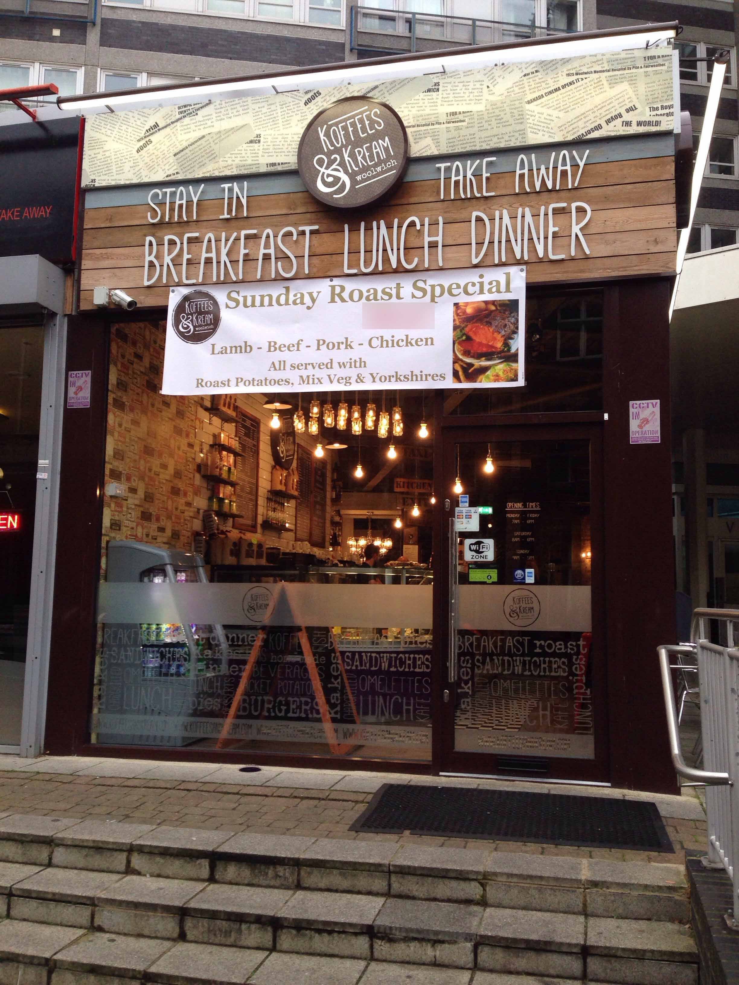 Koffees & Kream, Calderwood Street, Woolwich, London Zomato