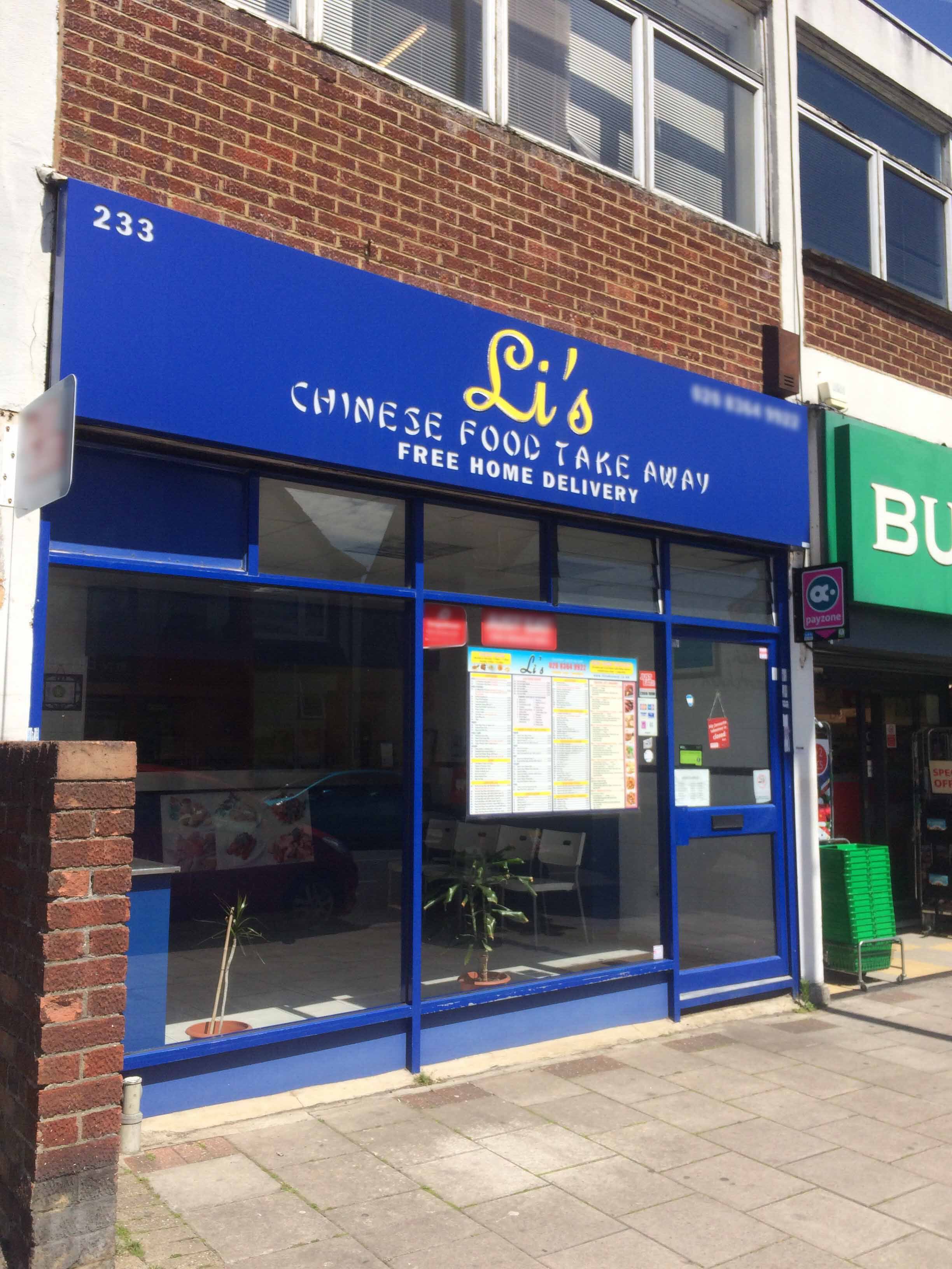 Li's, East London Zomato