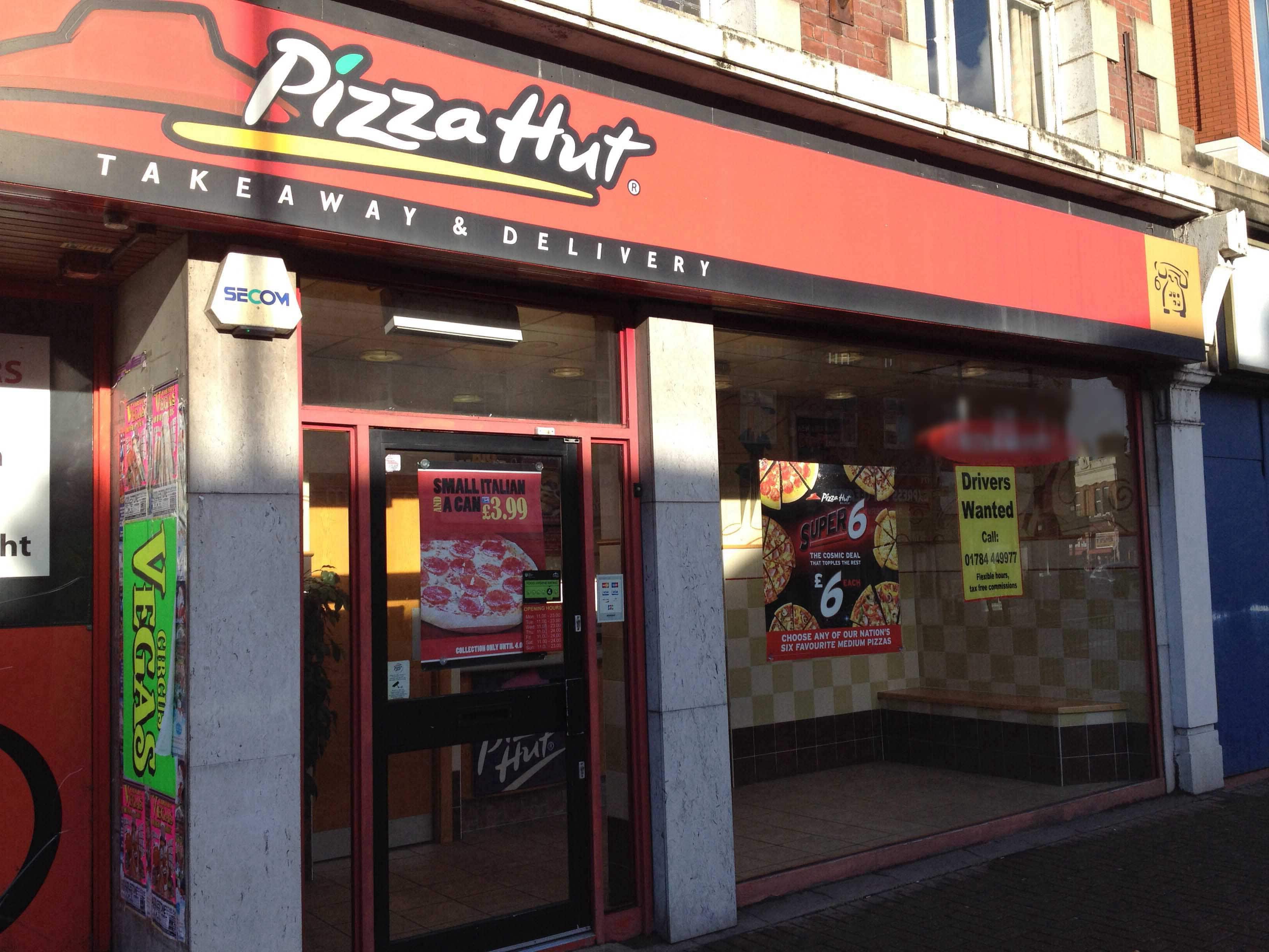 Menu of Pizza Hut Delivery, Staines, London