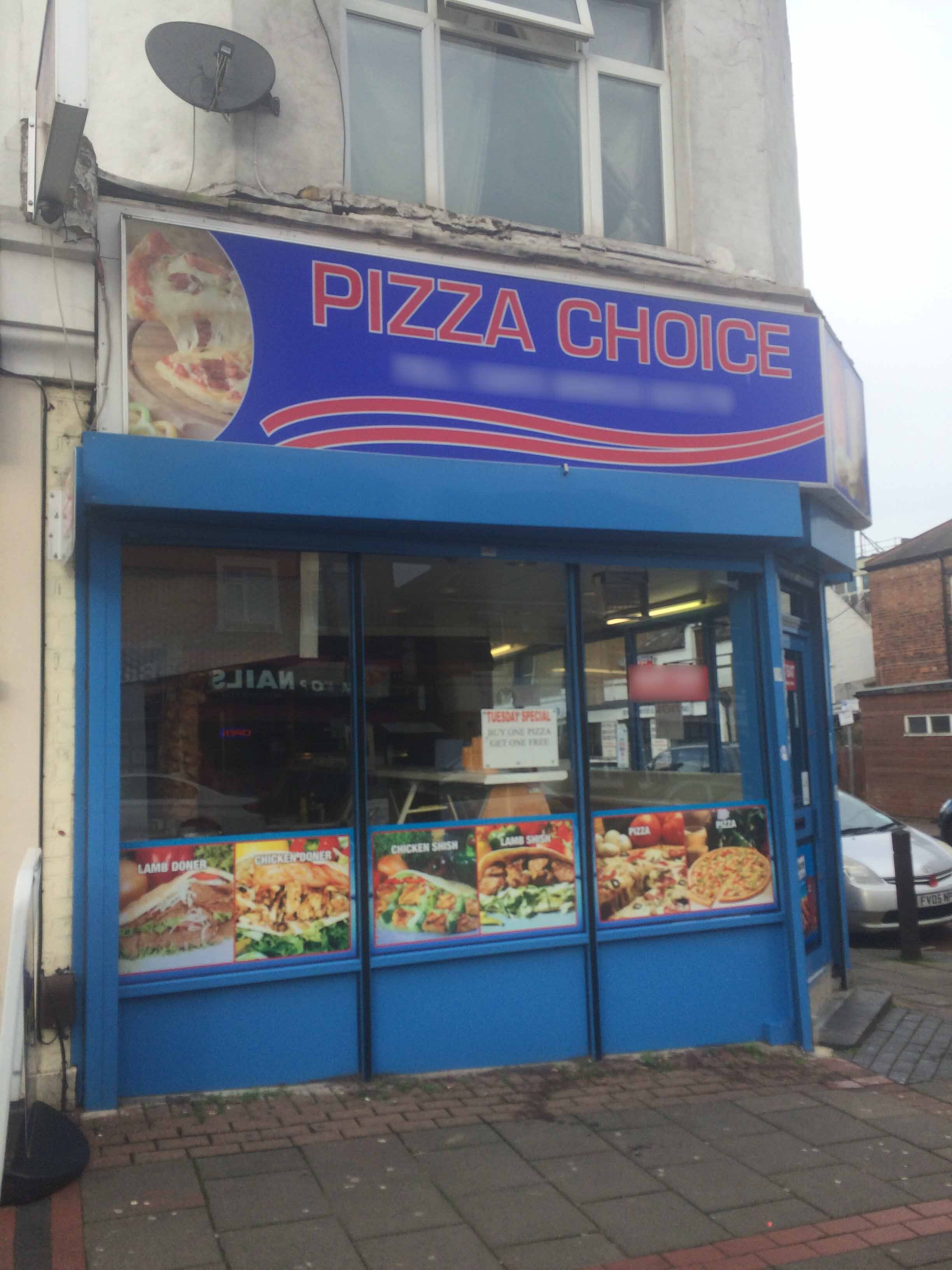 Pizza Choice Menu, Menu for Pizza Choice, Borehamwood, London