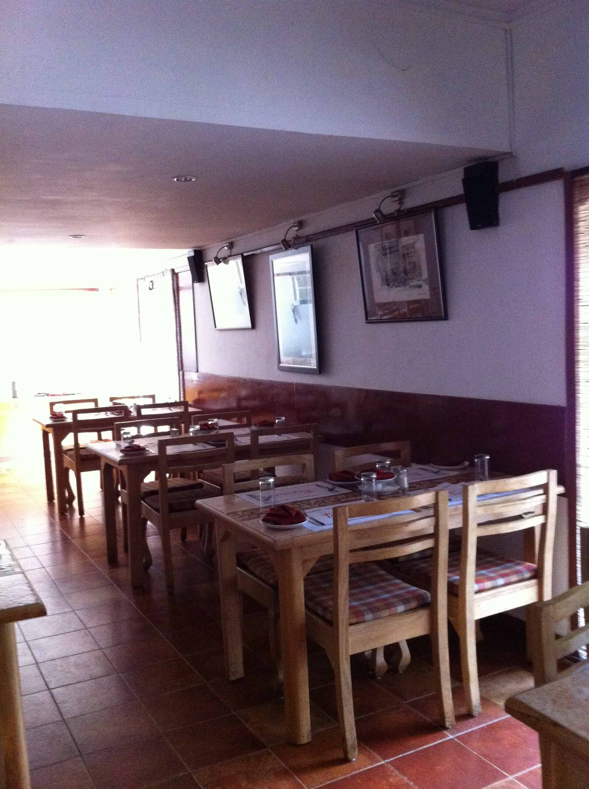 Menu of Tangerine, Alwarpet, Chennai