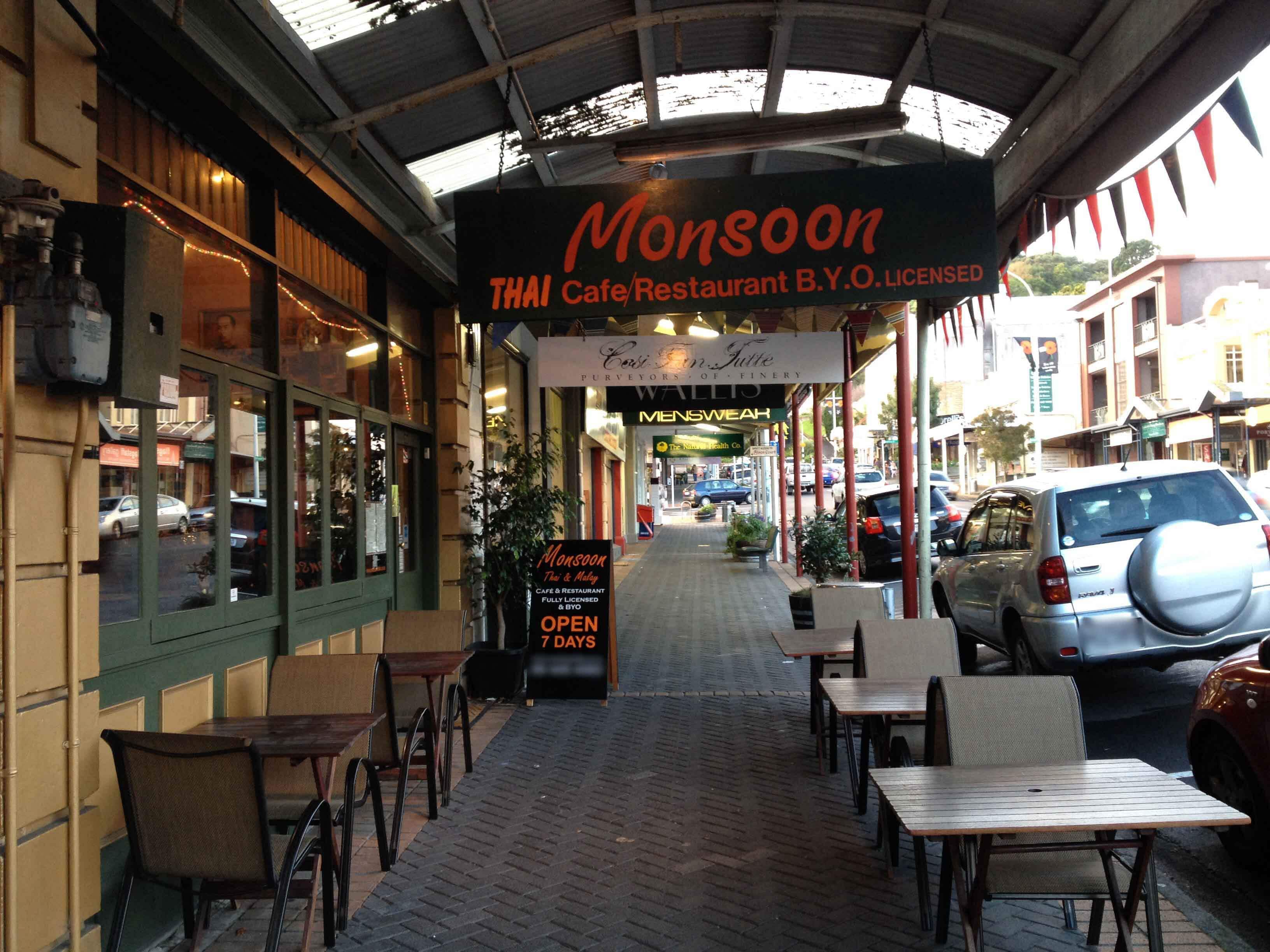 Menu of Monsoon Thai Restaurant, Devonport, Auckland