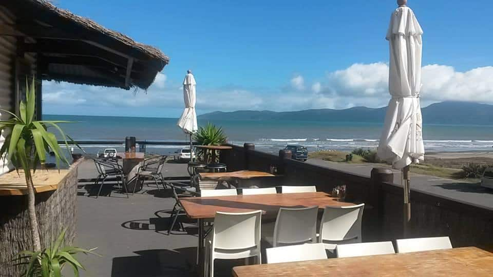 waterfront bar kitchen raumati beach