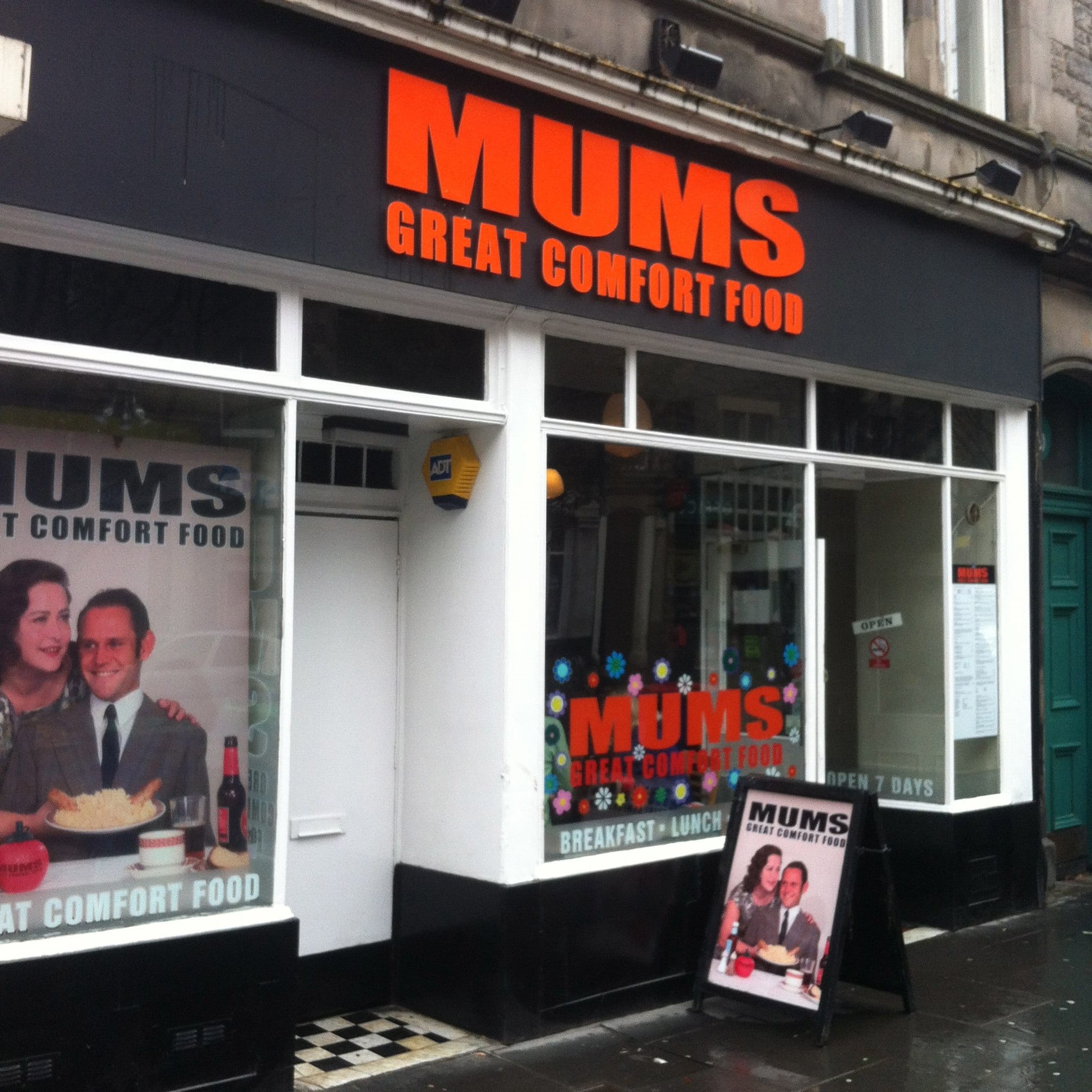 Menu of Mums Great Comfort Food, Old Town, Edinburgh