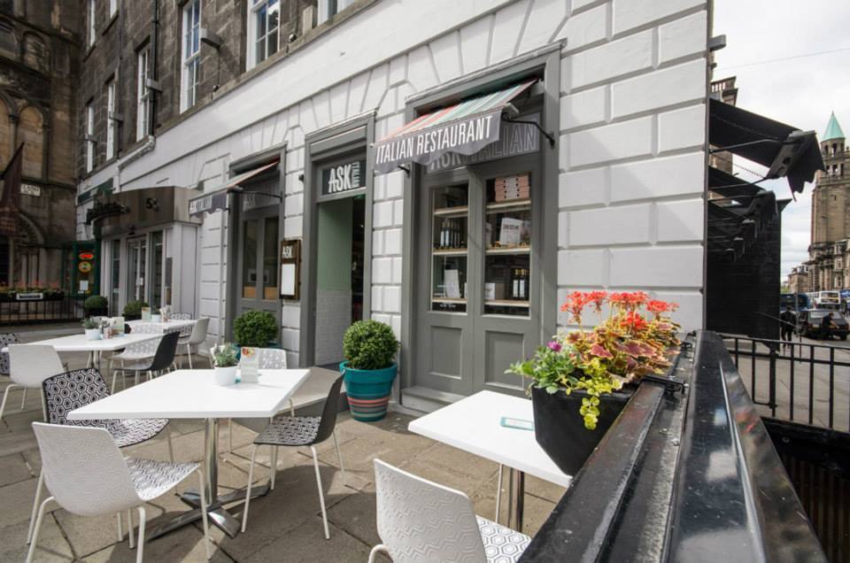 Menu of Ask Italian, West End, Edinburgh