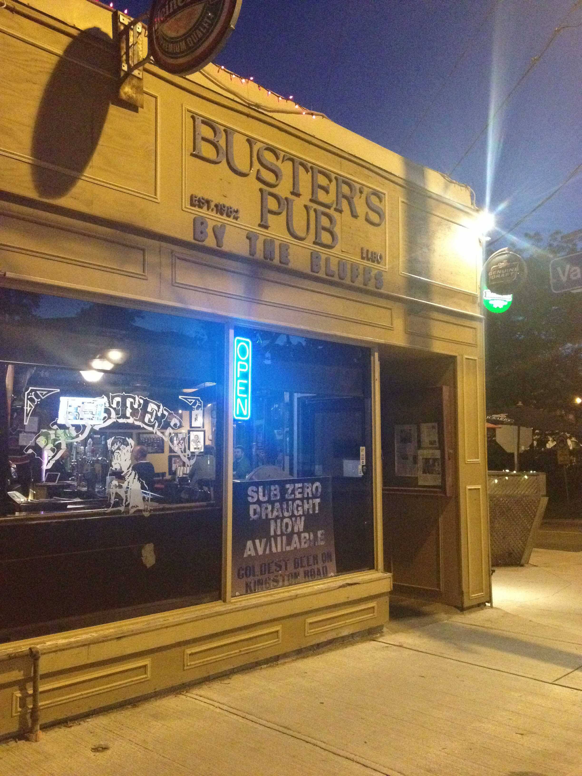 Menu of Buster's Pub, Scarborough, Toronto