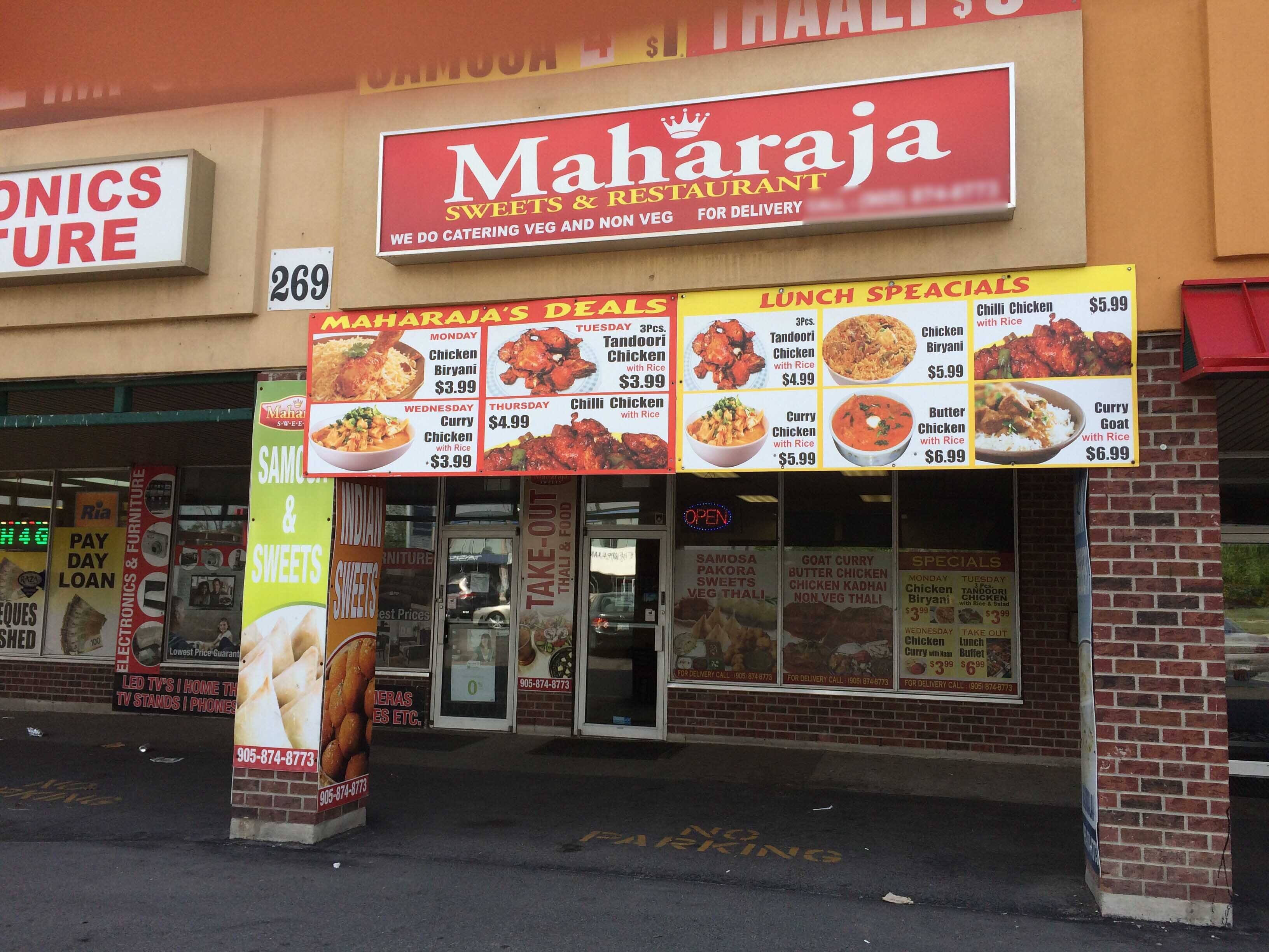 Menu of Maharaja, Brampton, Toronto Menu of Maharaja, Brampton, Toronto
