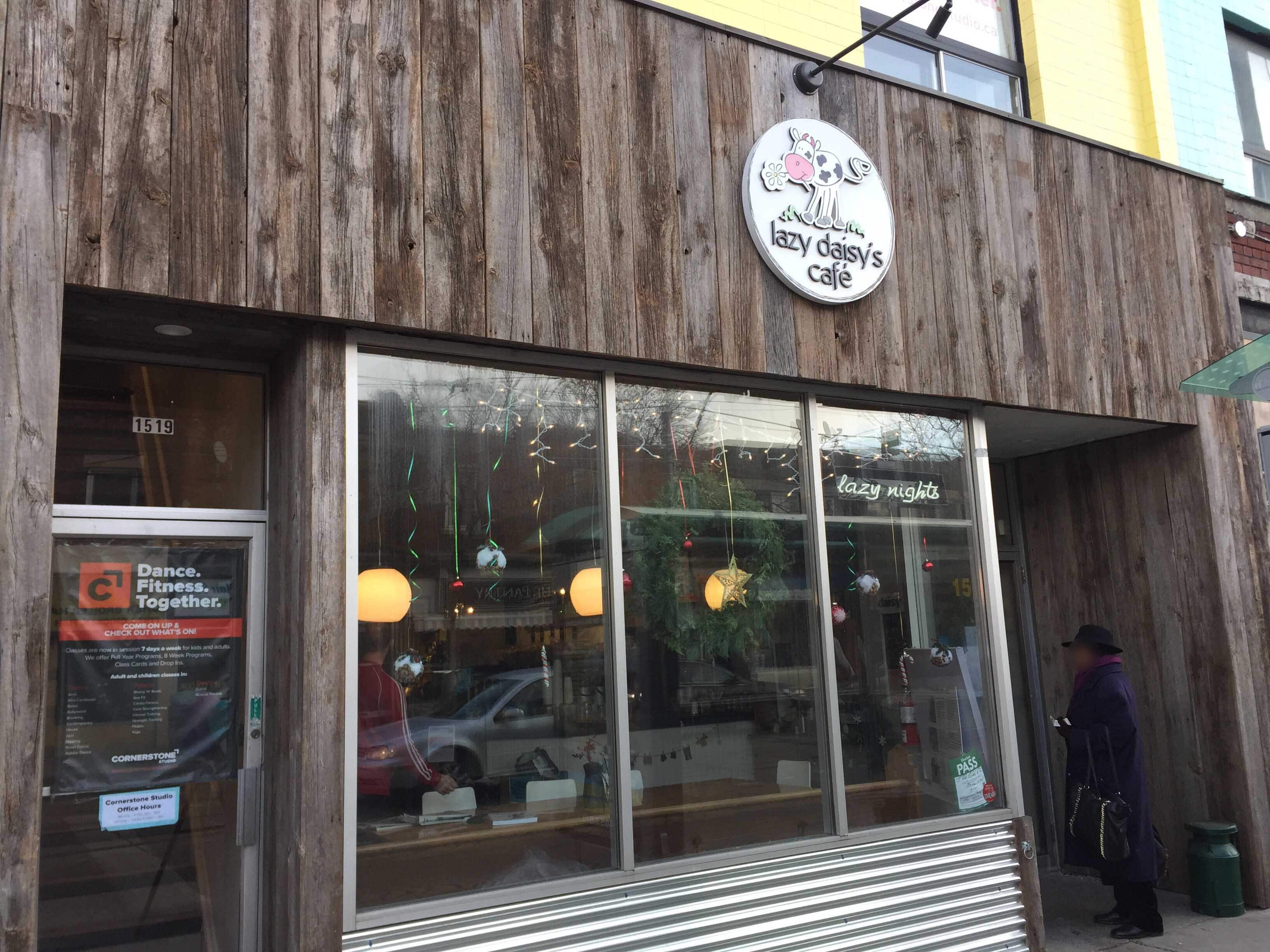 Menu of Lazy Daisy's Cafe, Leslieville, Toronto