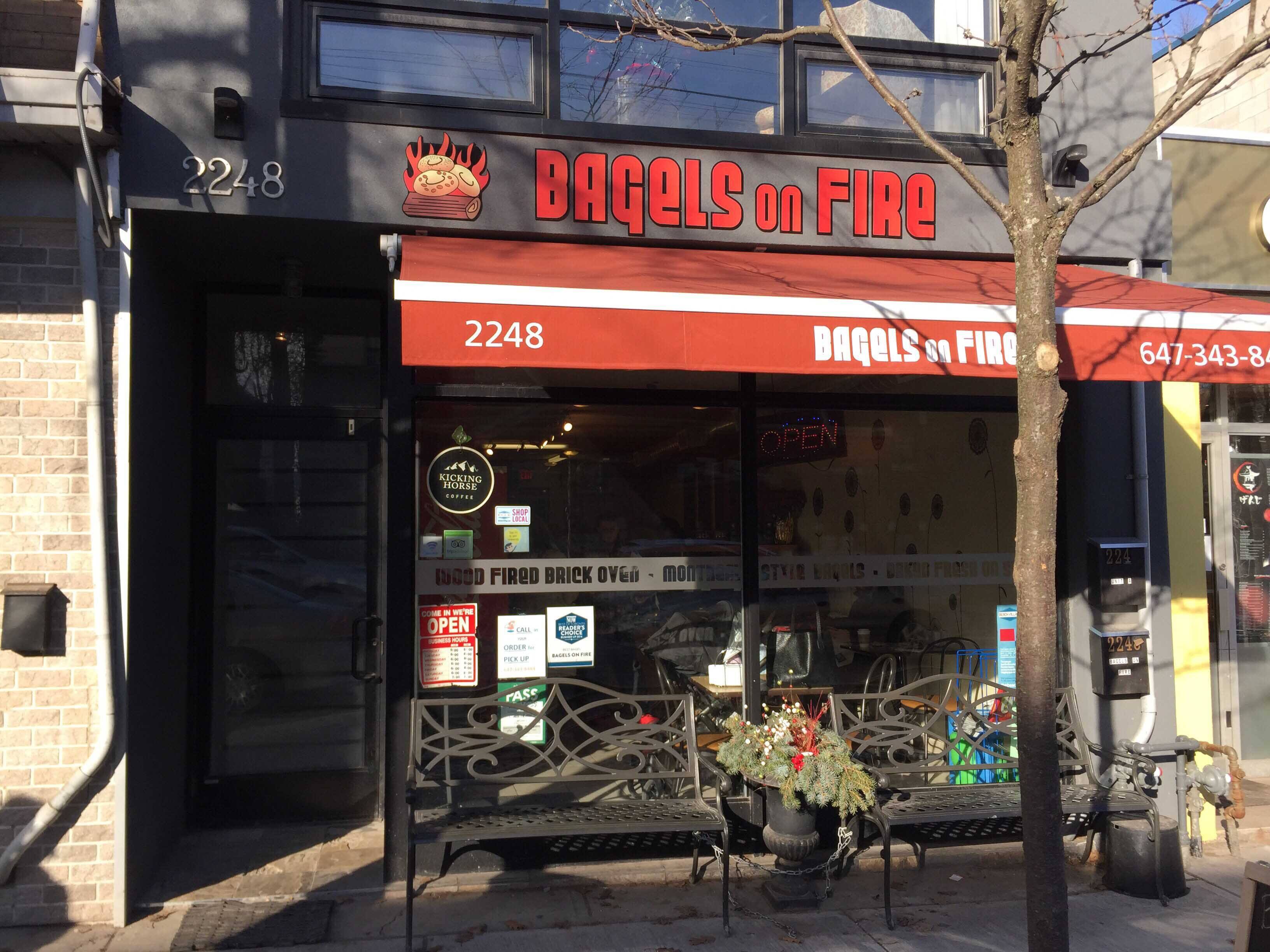 Bagels On Fire Menu, Menu for Bagels On Fire, The Beaches, Toronto