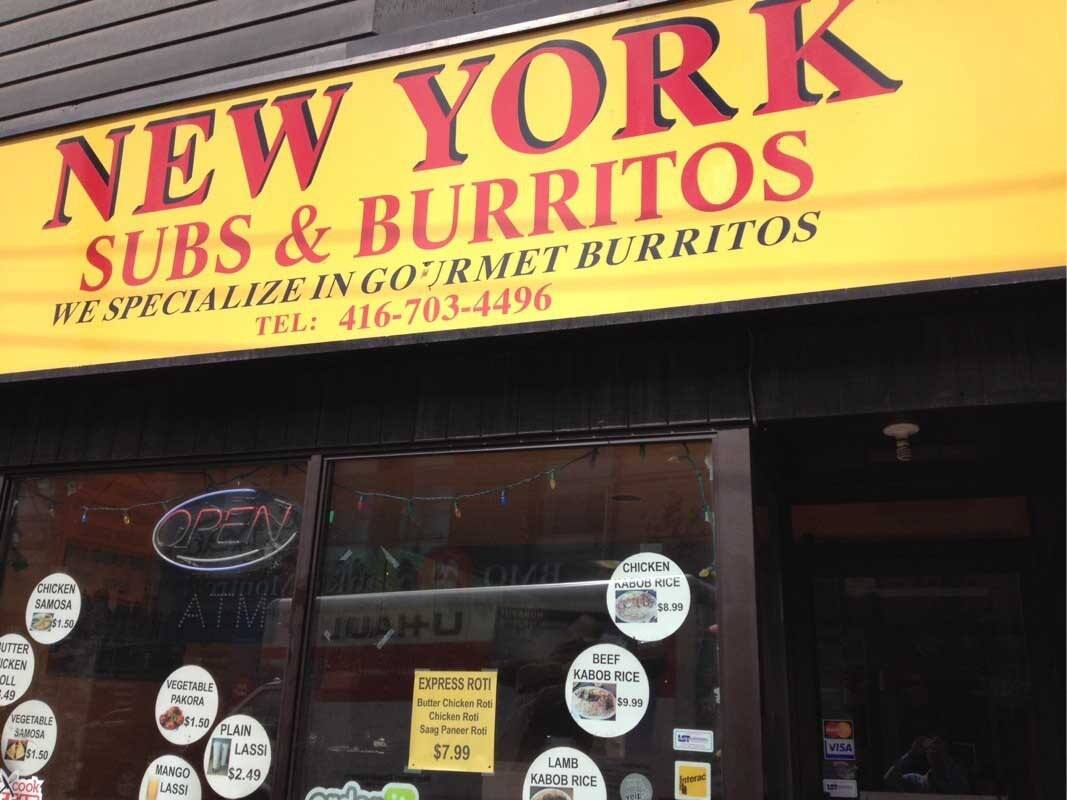 New York Subs and Burritos, Fashion District, Toronto