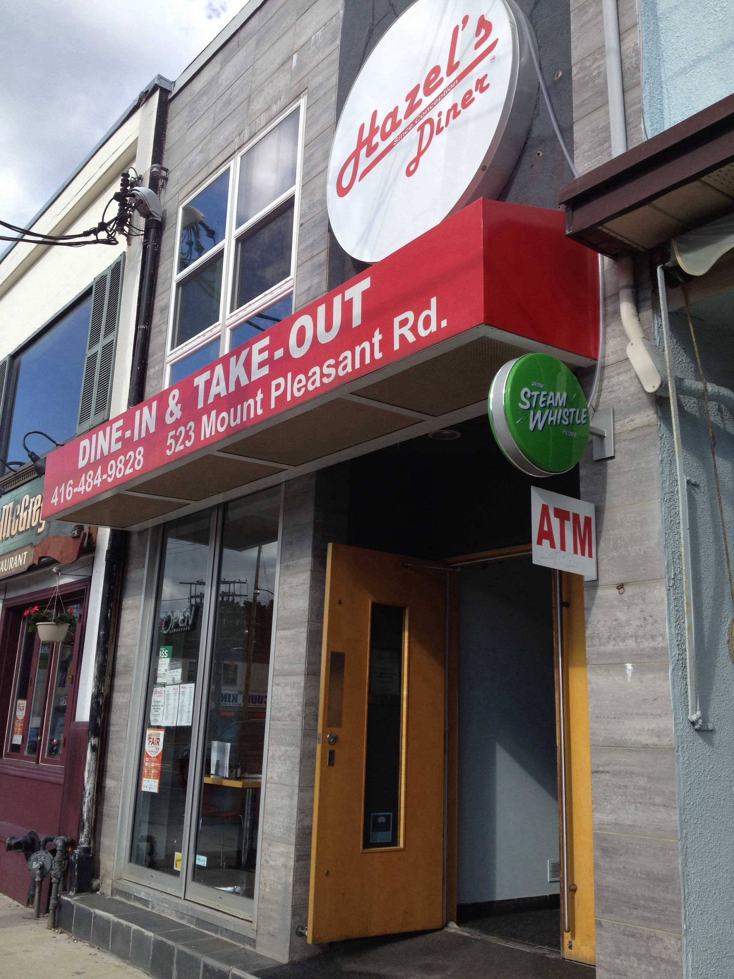 Menu of Hazel's Diner, Davisville Village, Toronto