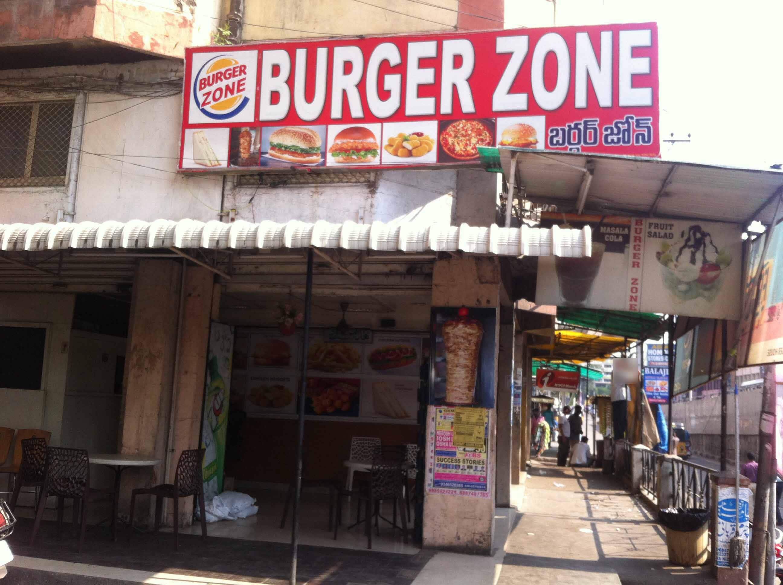 Menu of Burger Zone, Malakpet, Hyderabad