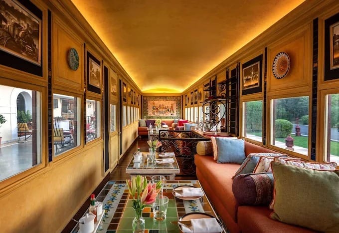 fine dining restaurants, family restaurants, Rajasthani thali, dal baati churma, laal maas - Steam - Rambagh Palace - img1