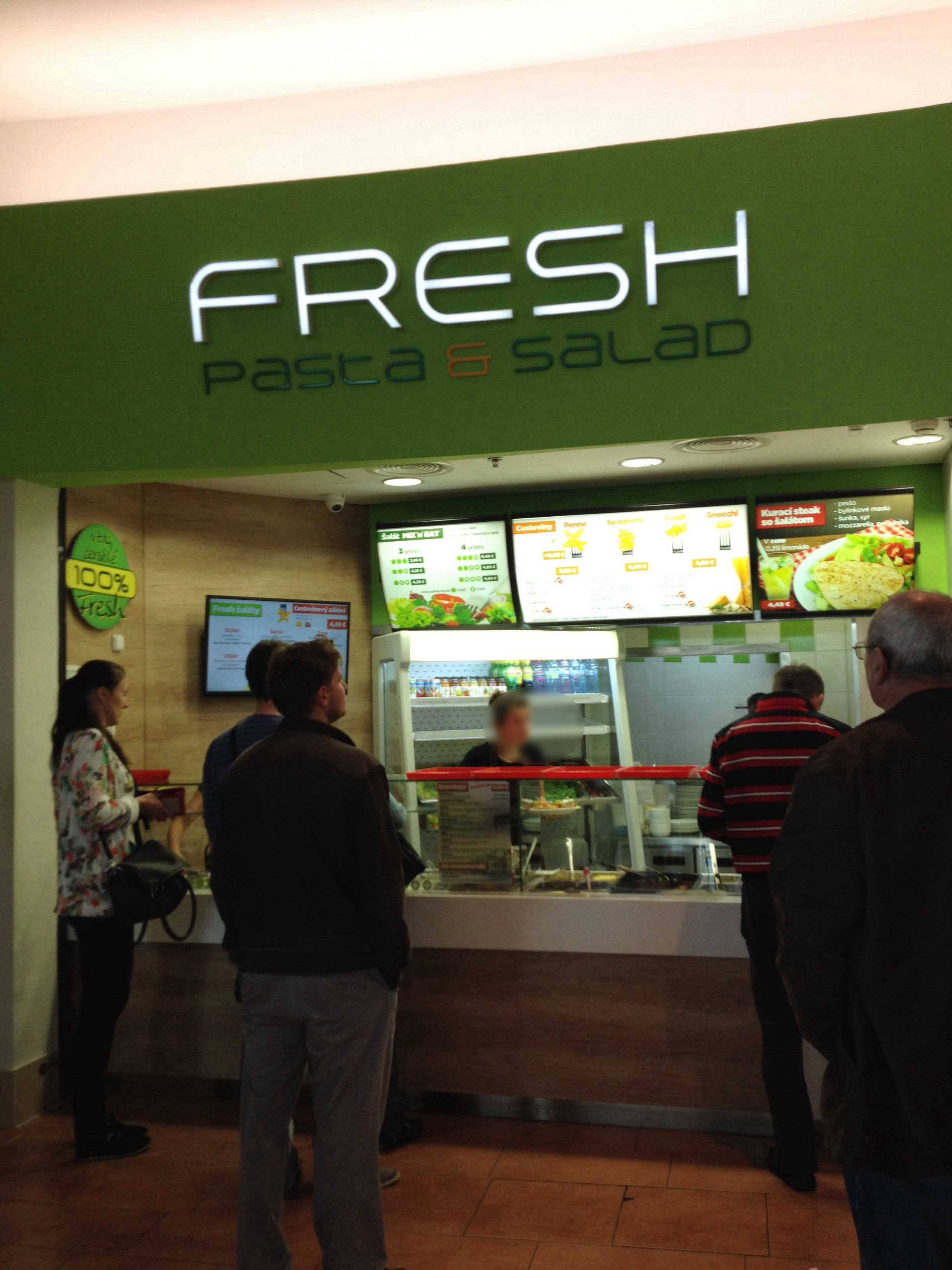 Menu of Fresh Pasta & Salad, Nové Mesto, Bratislava III