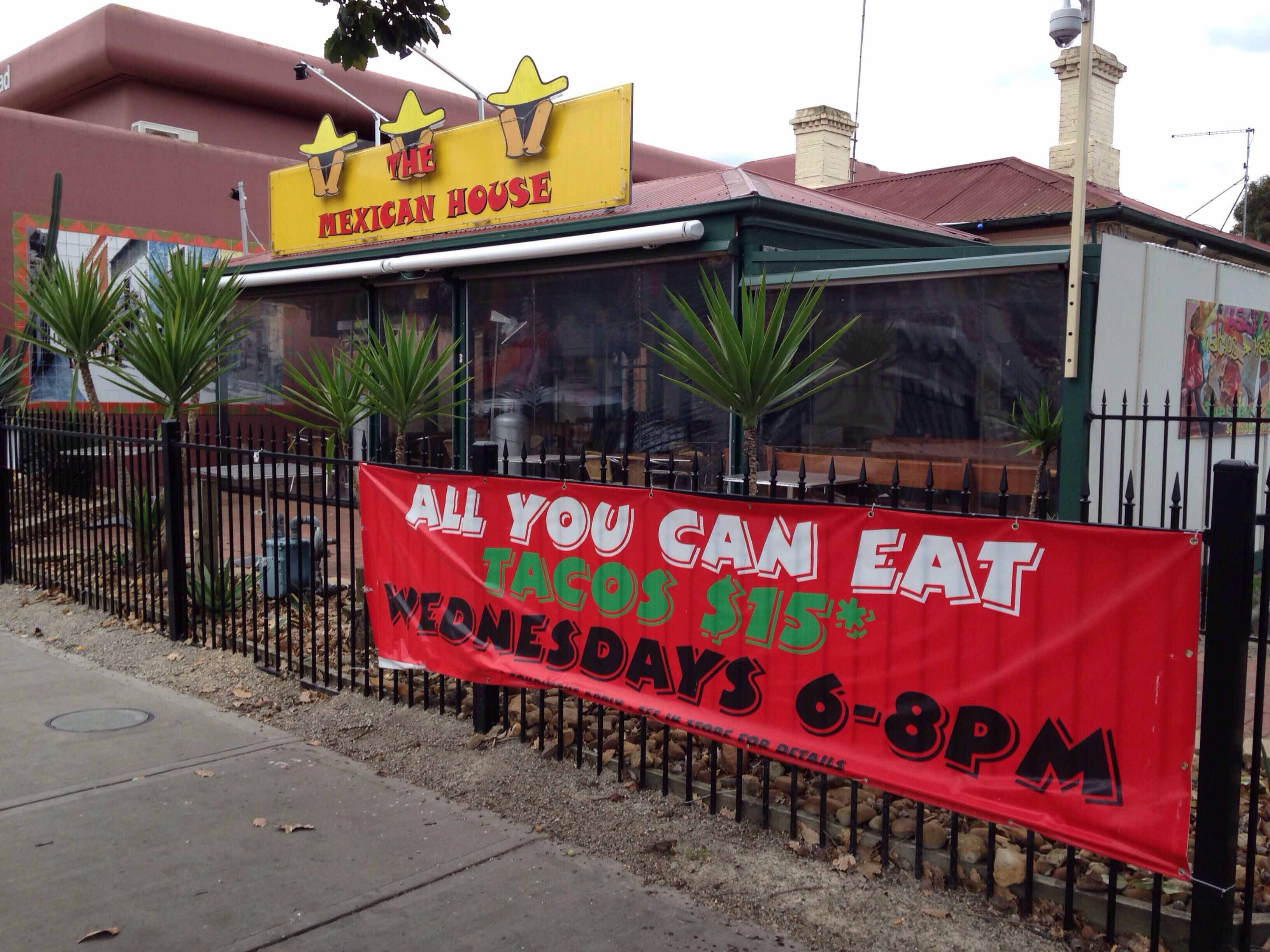 Menu of The Mexican House, Berwick, Melbourne