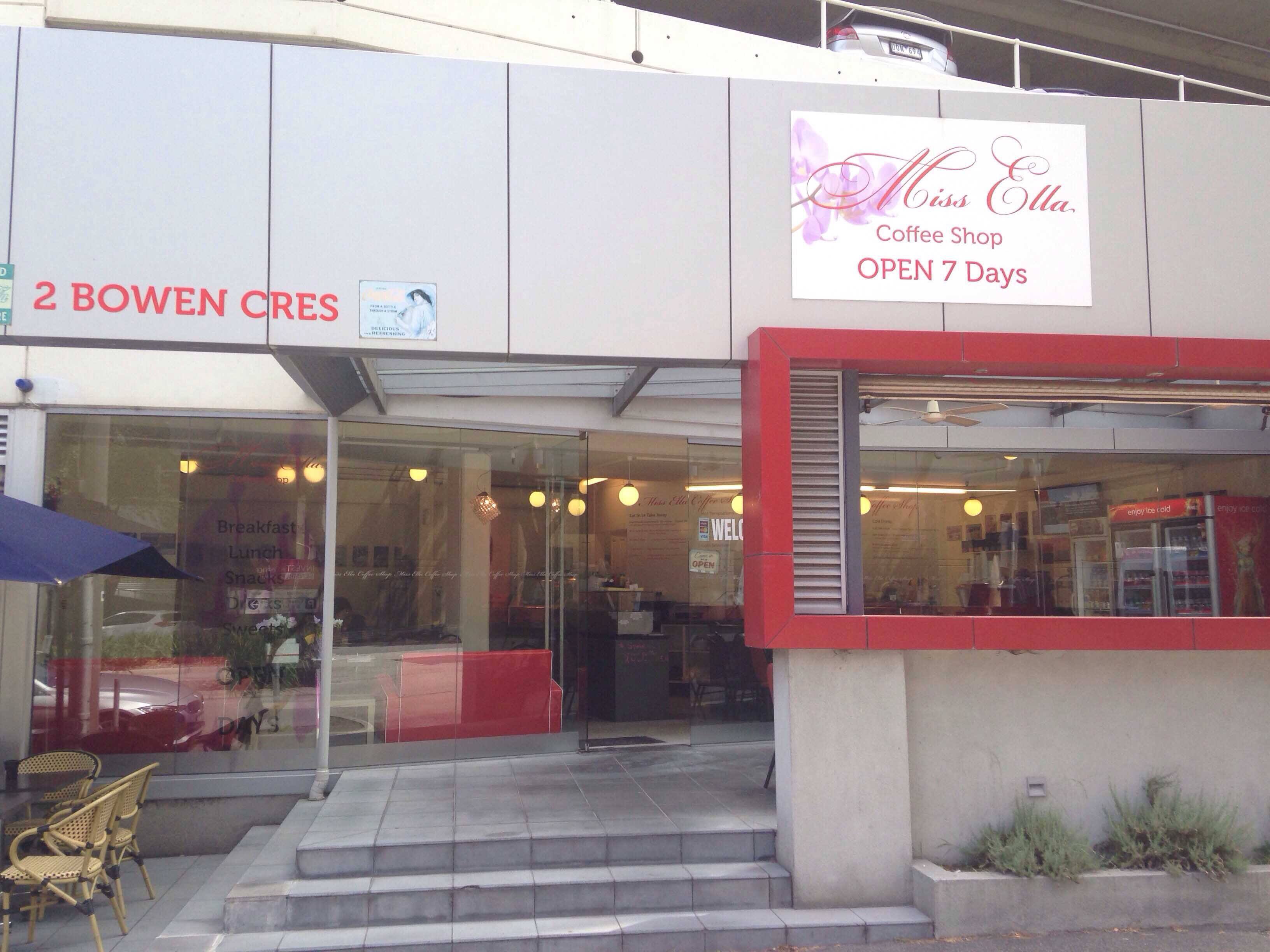 Menu of Miss Ella Coffee Shop, Albert Park, Melbourne