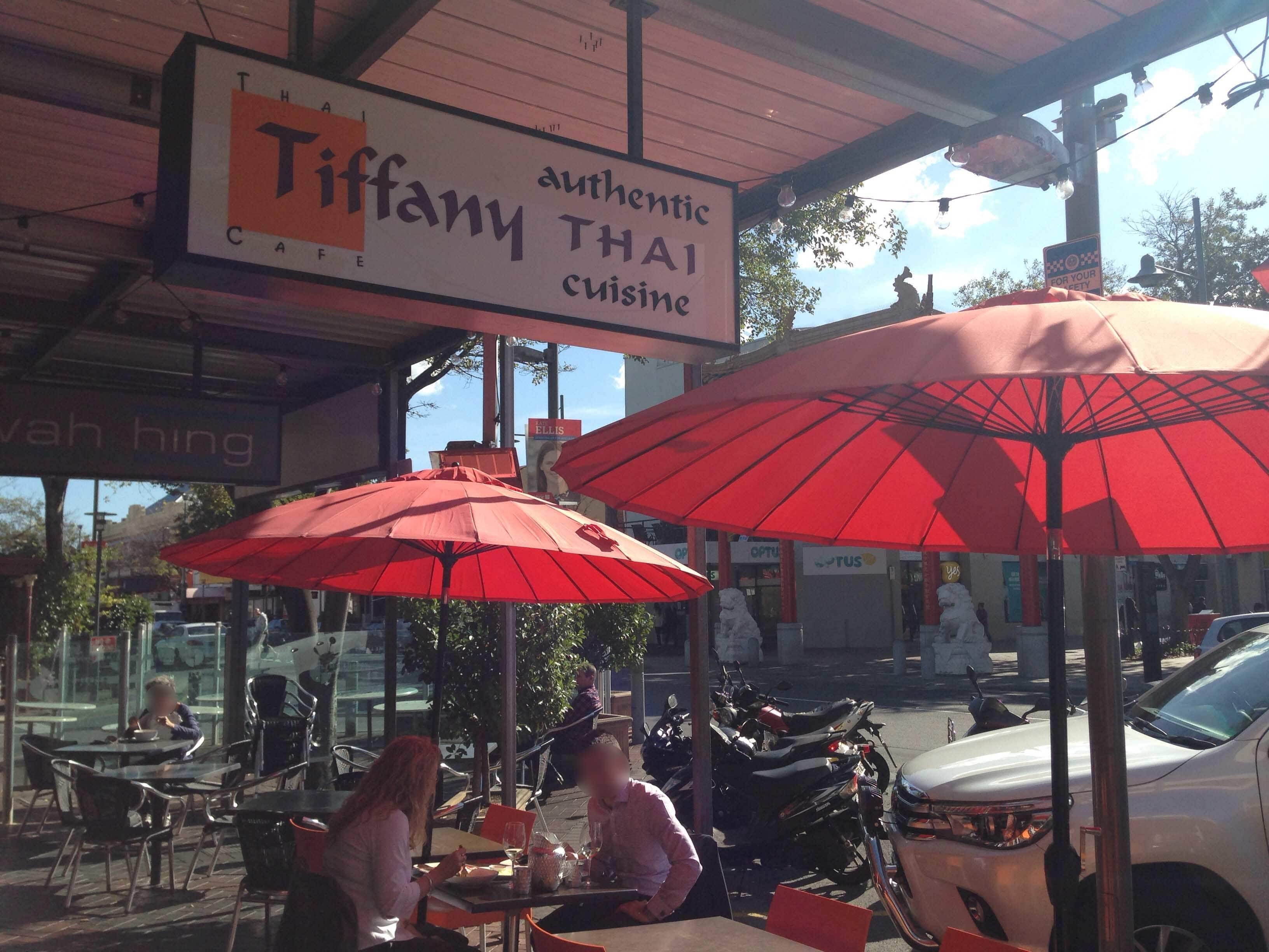 Tiffany Thai Cafe Menu, Menu for 