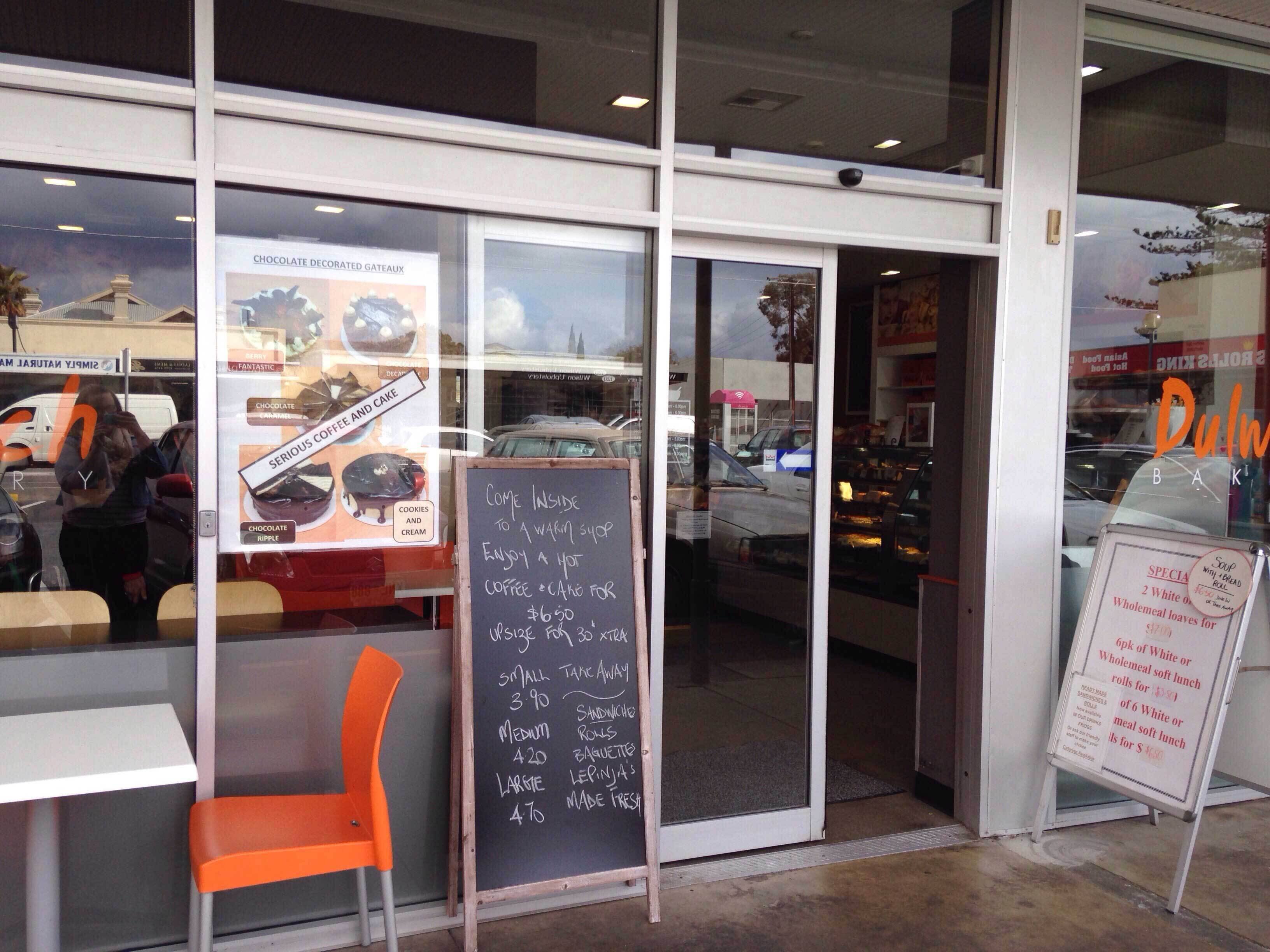 Menu of Dulwich Bakery, Glenelg South, Adelaide