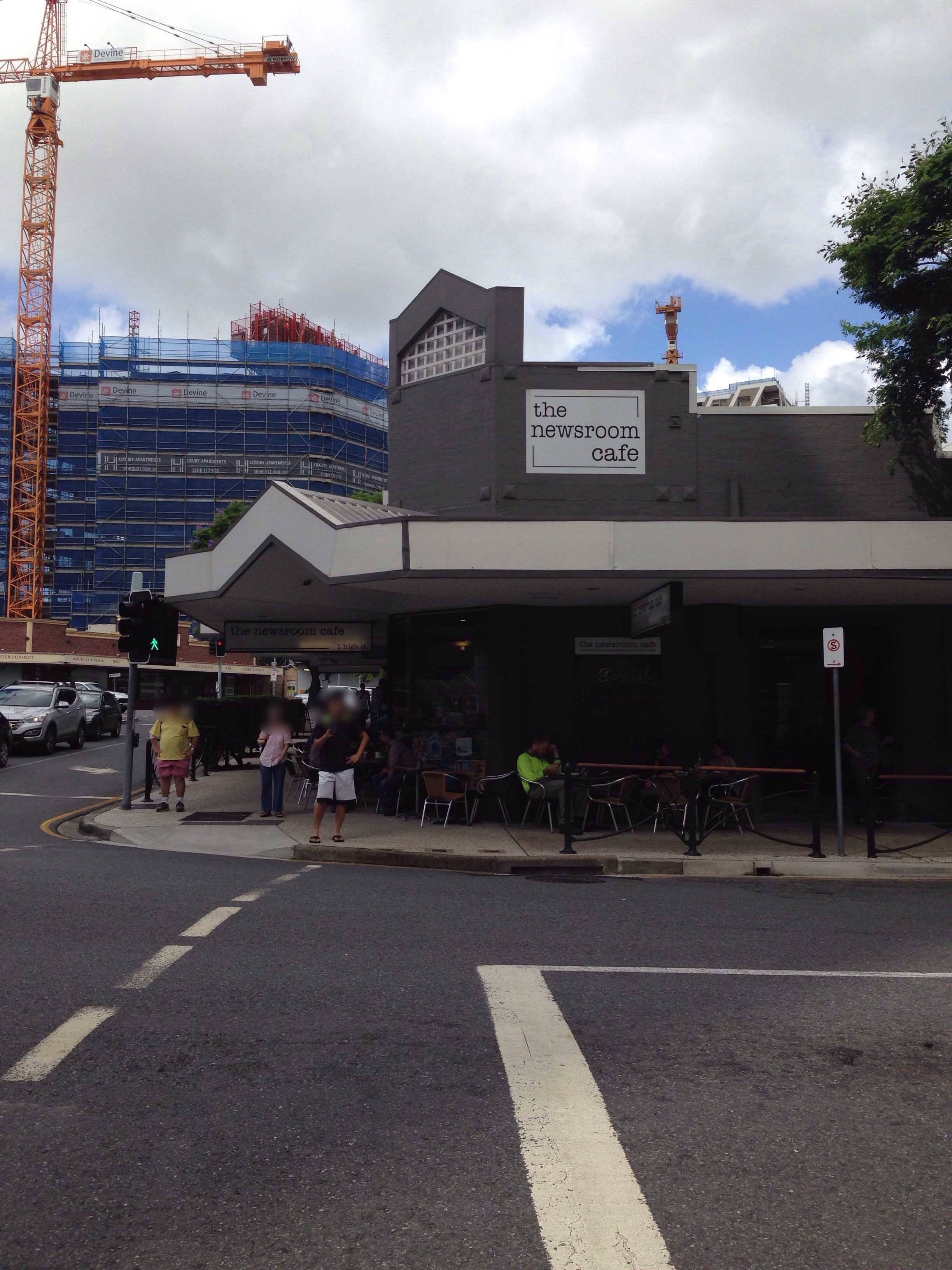 Menu of Newsroom Cafe, Toowong, Brisbane