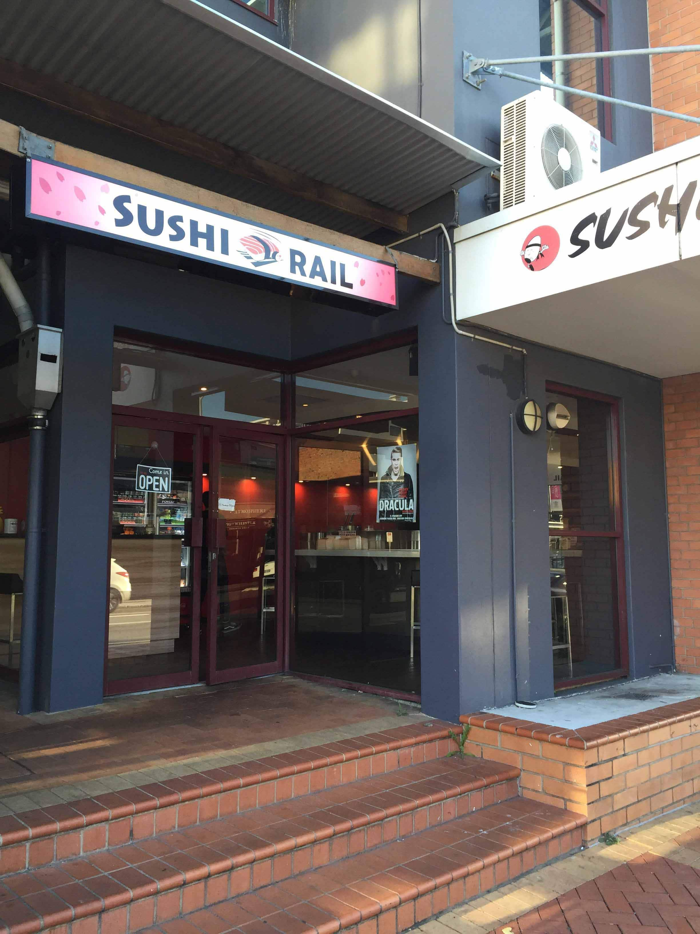 Menu Of Sushi Rail, Fortitude Valley, Brisbane