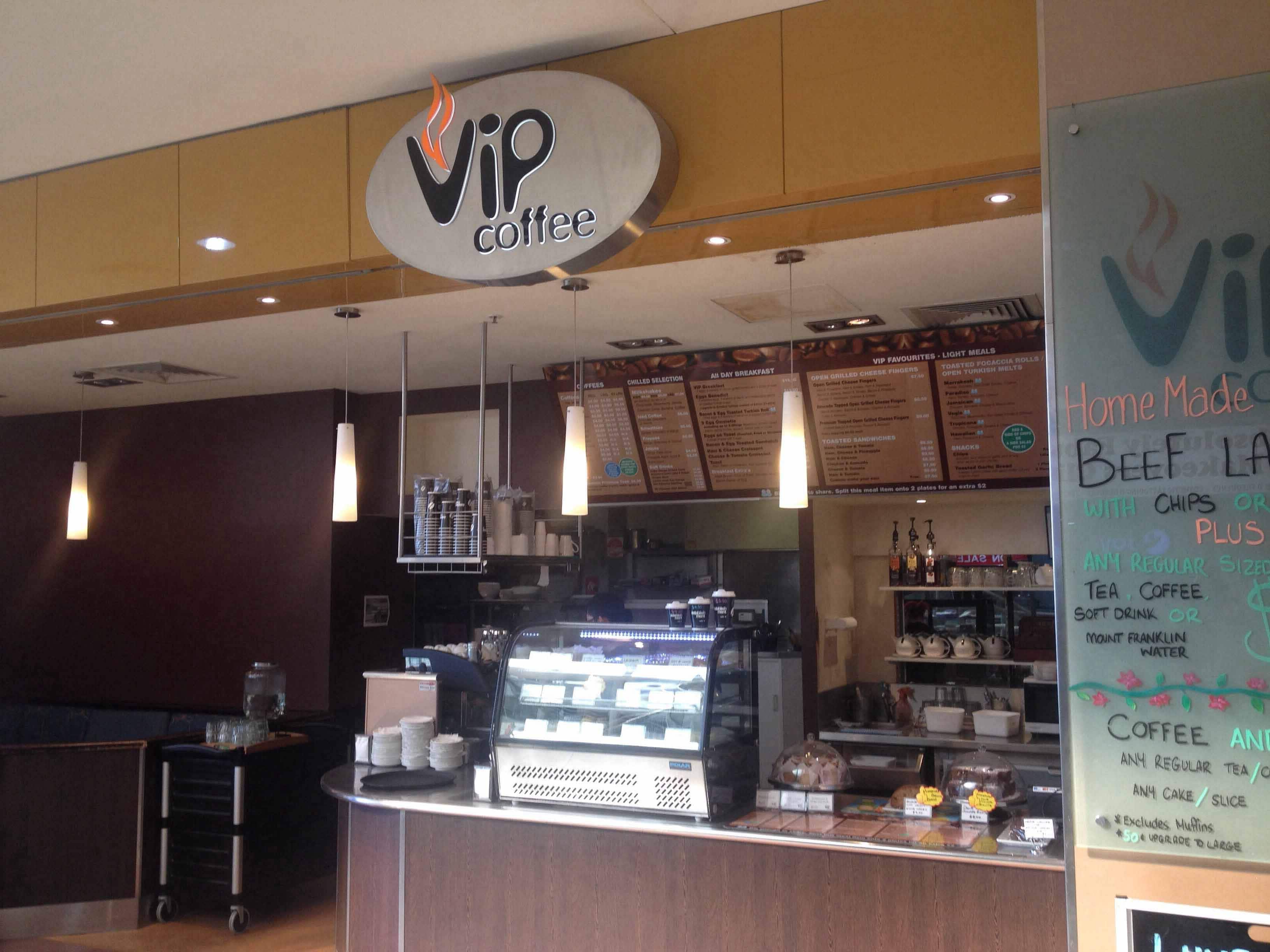 Menu of Vip Coffee, Southport, Gold Coast