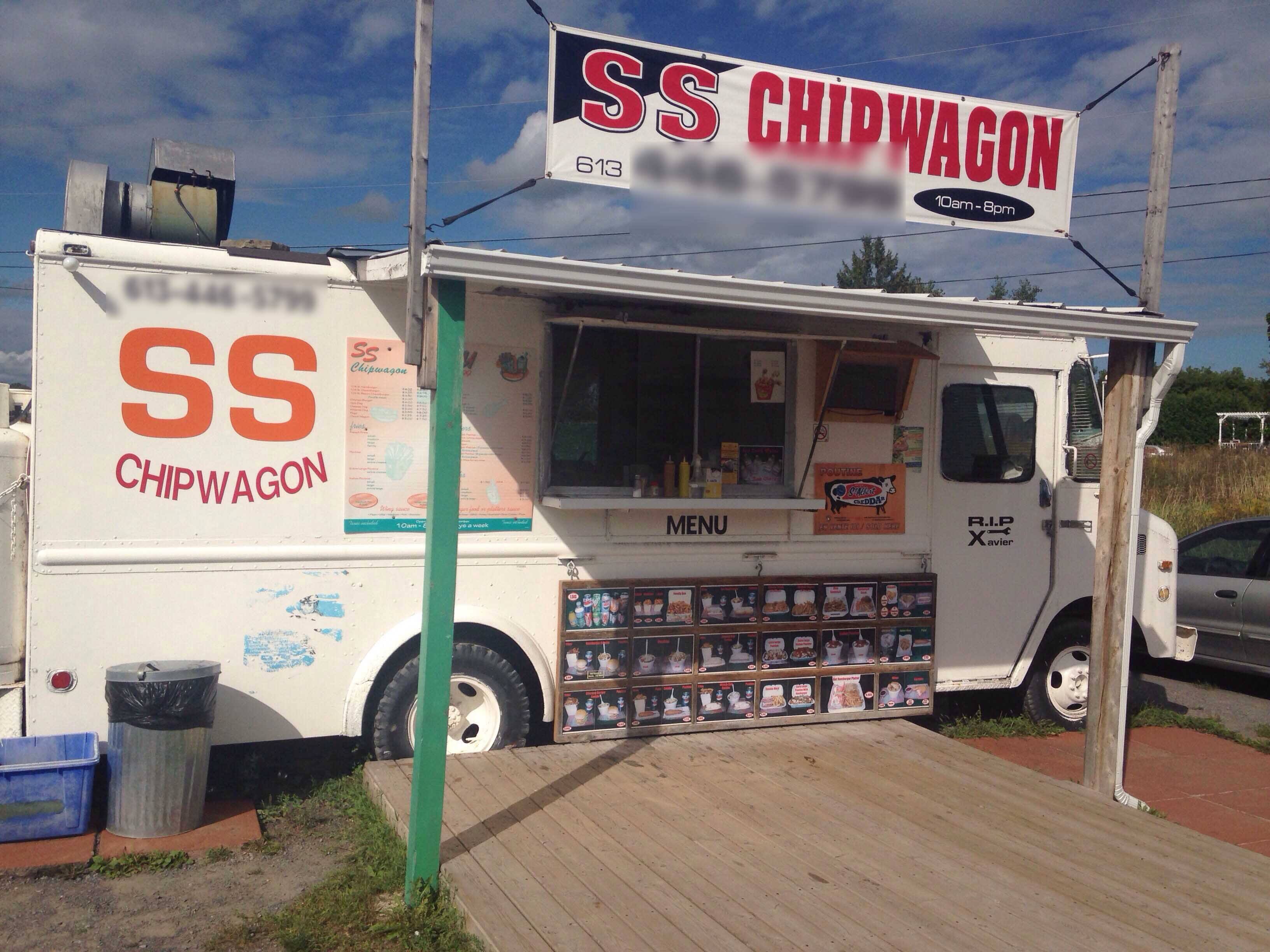 S S Chip Wagon Menu, Menu for S S Chip Wagon, ClarenceRockland, Ottawa