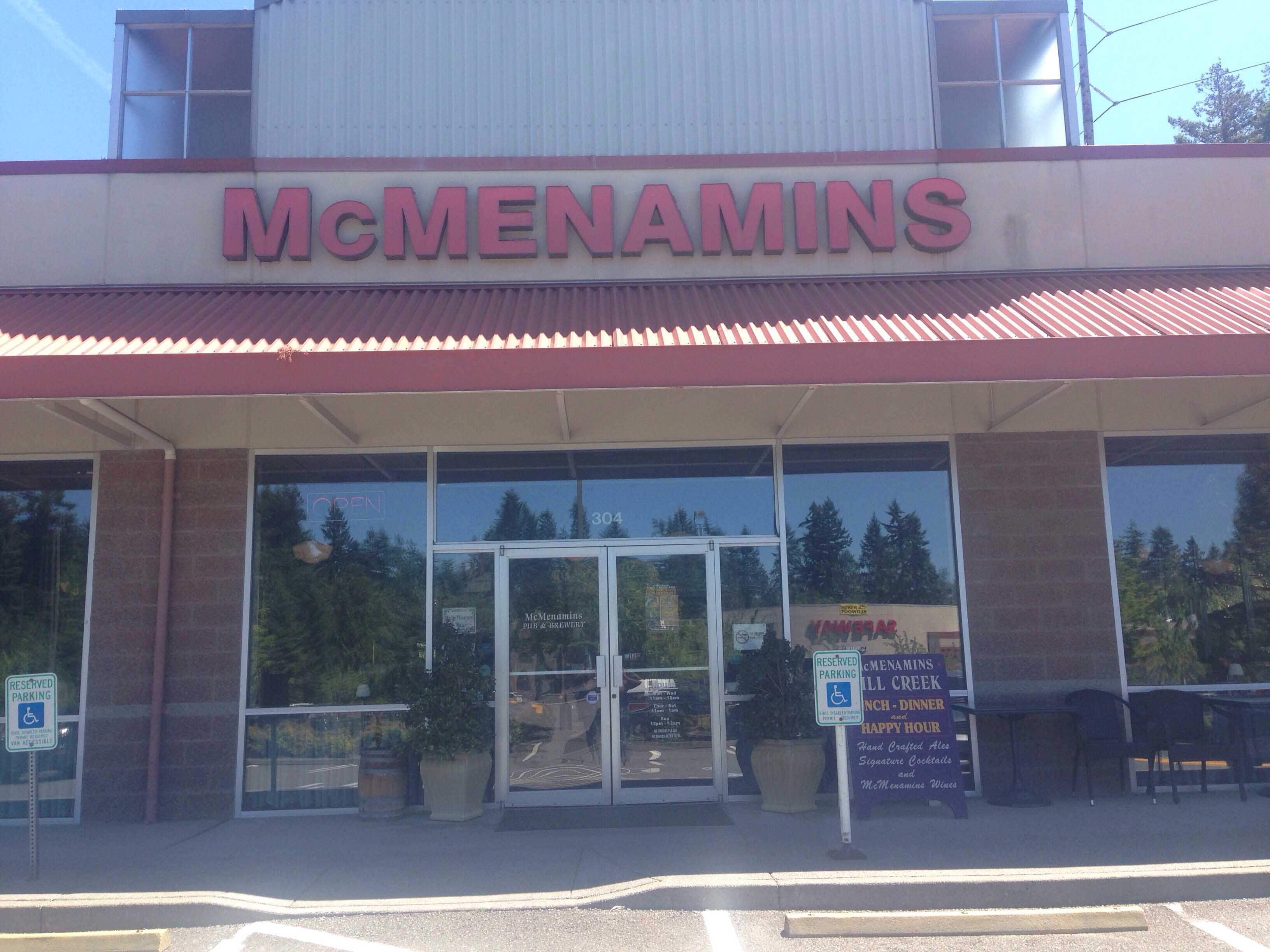 McMenamins Menu, Menu for McMenamins, Mill Creek, Mill Creek